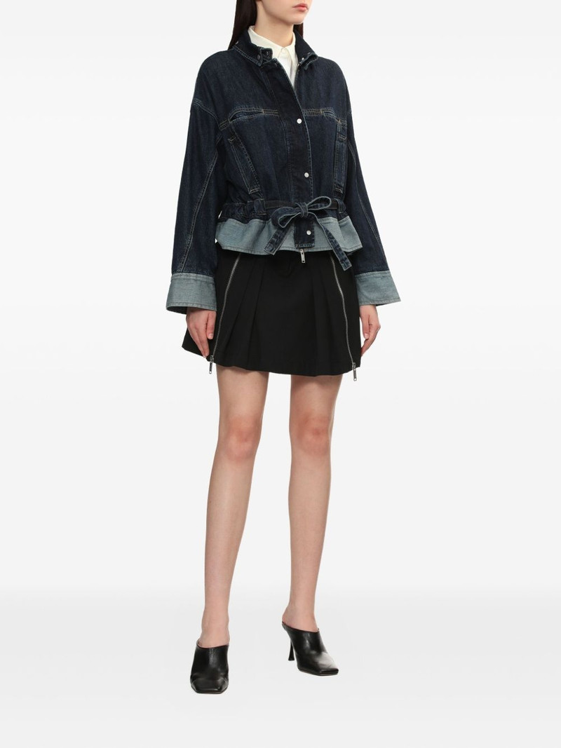 3.1 Phillip Lim belted contrast-panel denim jacket outlook