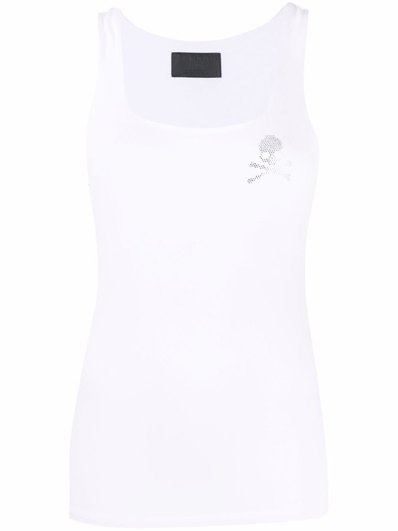 rhinestone-embellished skull top 1