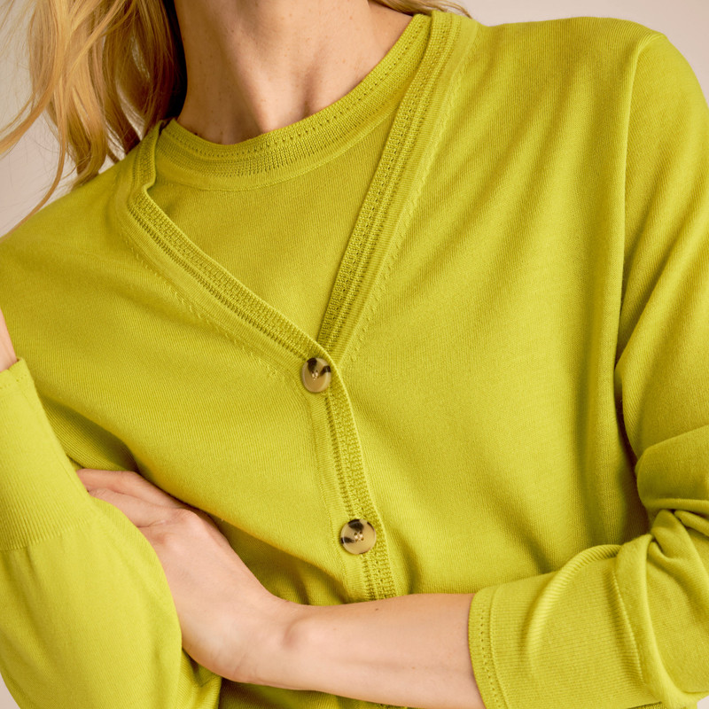 Jamie Pointelle Tank - Light Merino 6