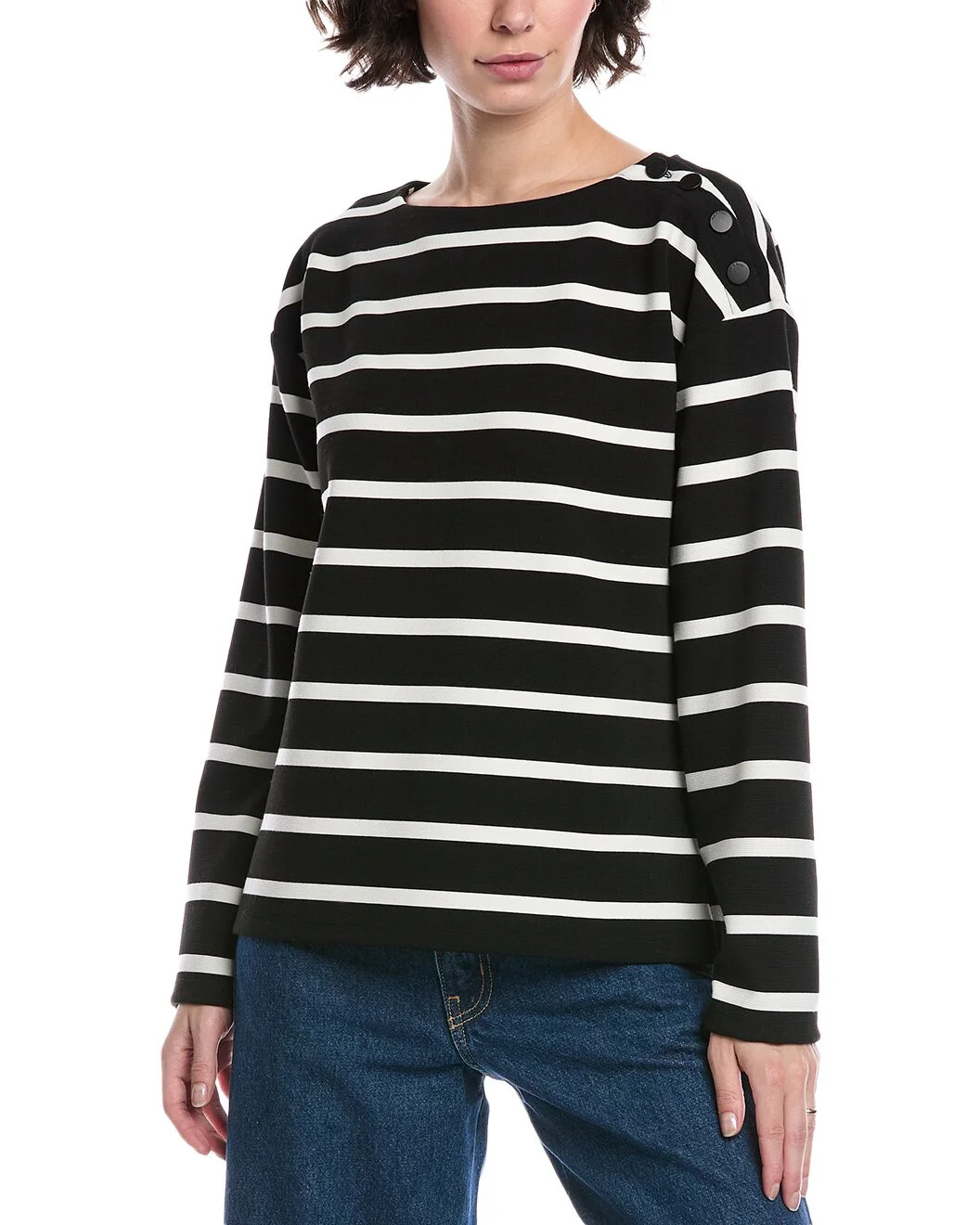 rag & bone Irina Textured Stripe Top - 1