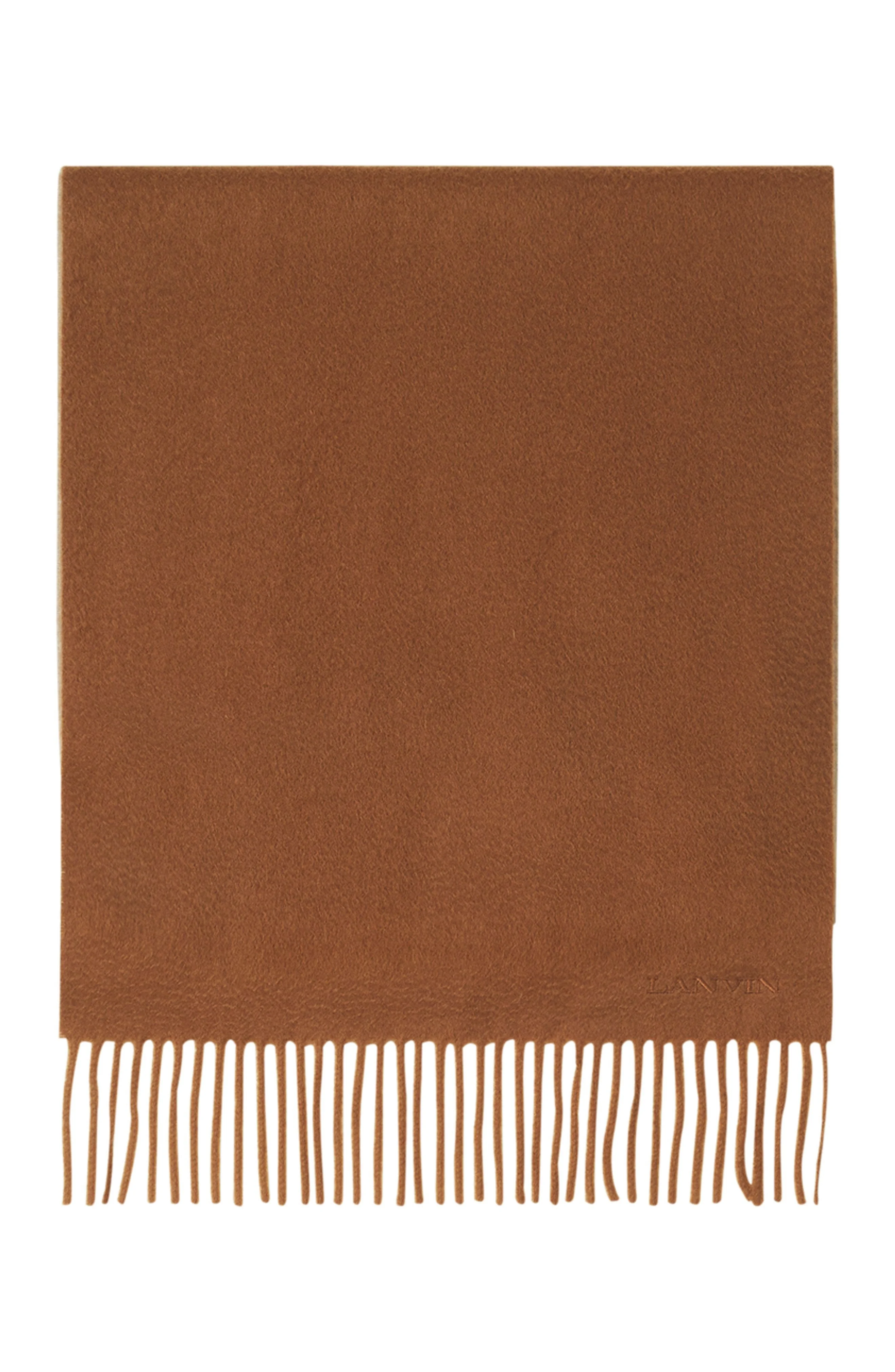 Lanvin Two-Tone Cashmere Scarf in Beige/camel at Nordstrom - 1