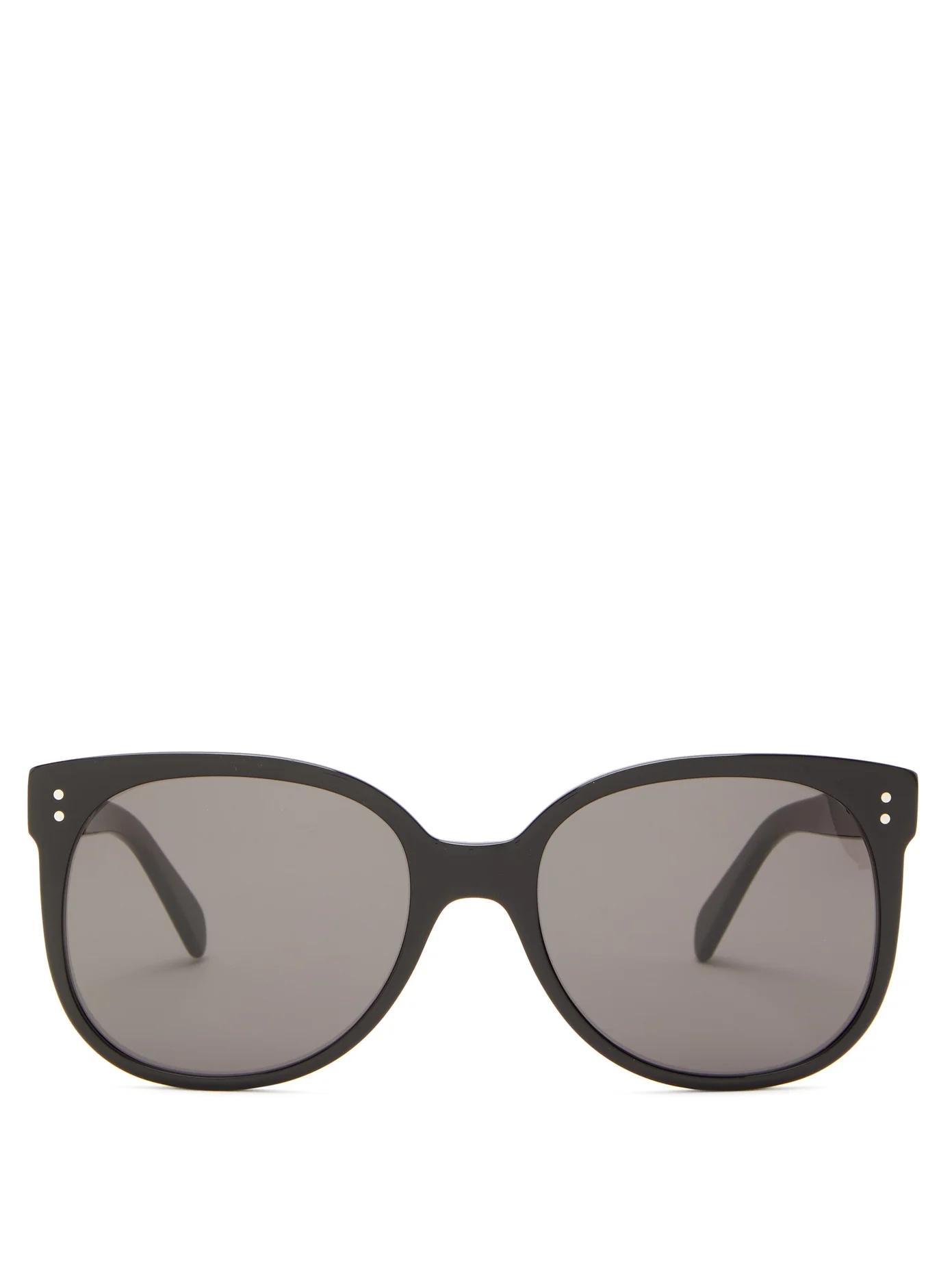 Round acetate sunglasses - 1