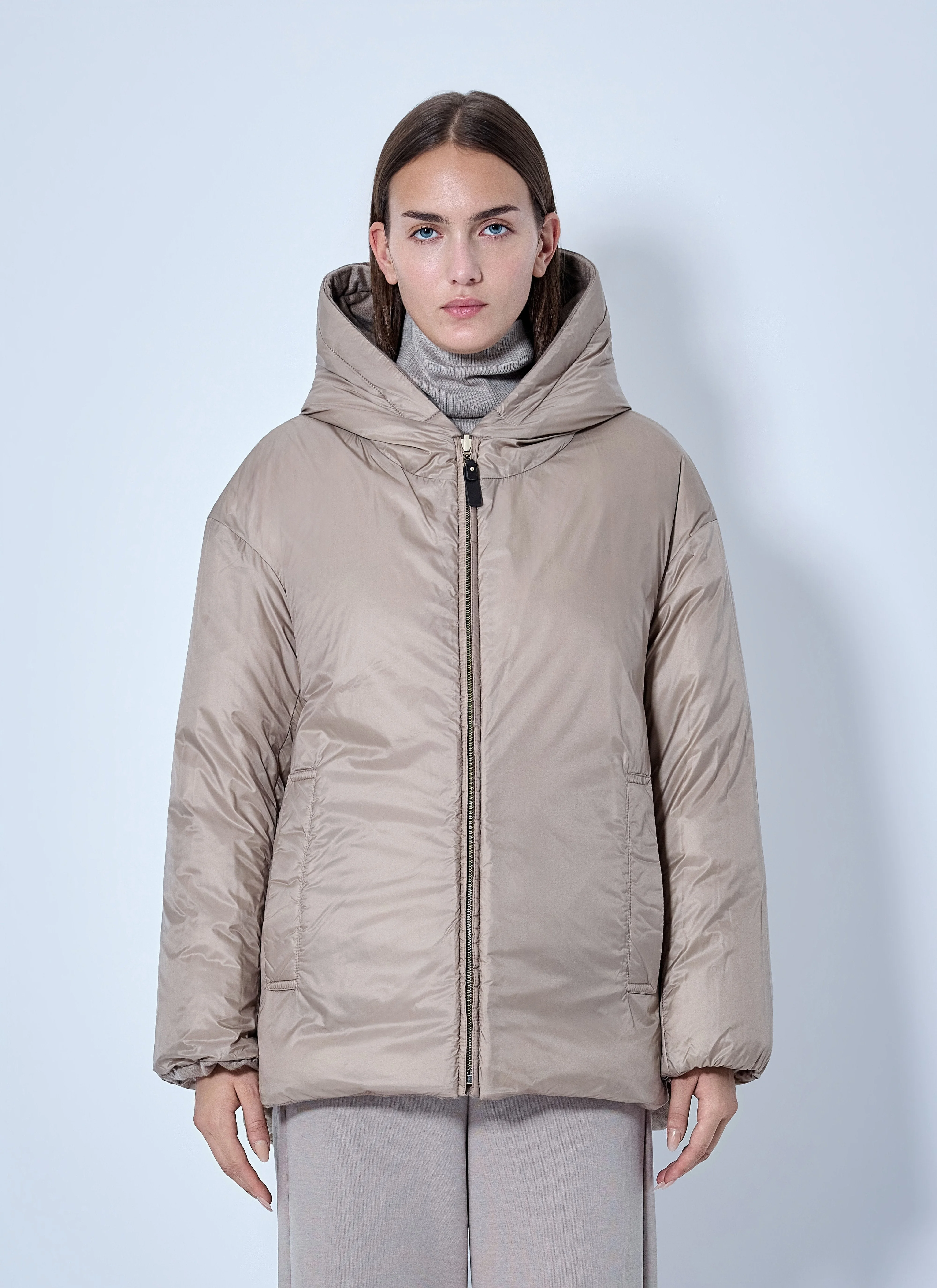Max Mara Women Reversible Cashmere Puffer Jacket - 1