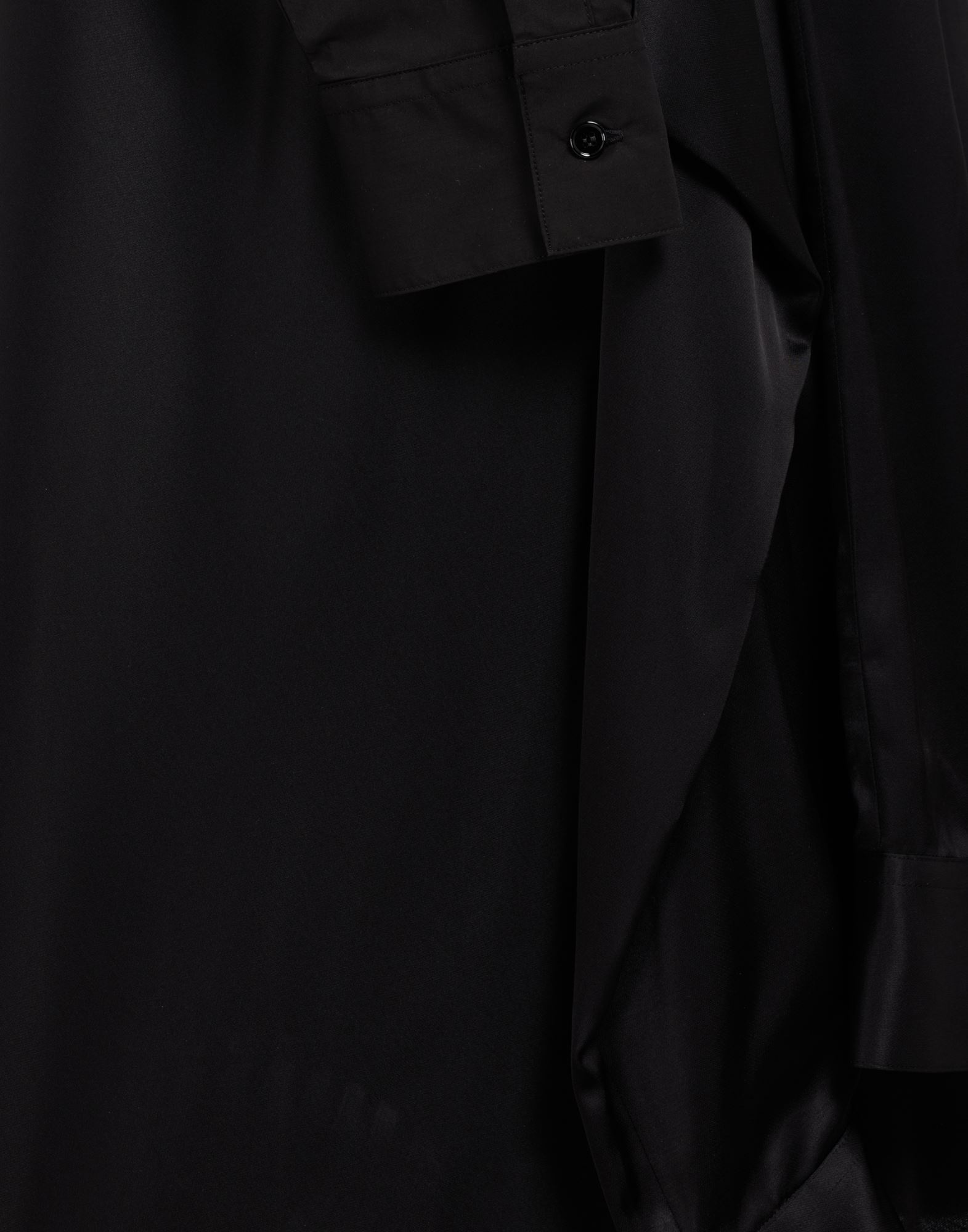 Satin dress with hanging sleeves - 6