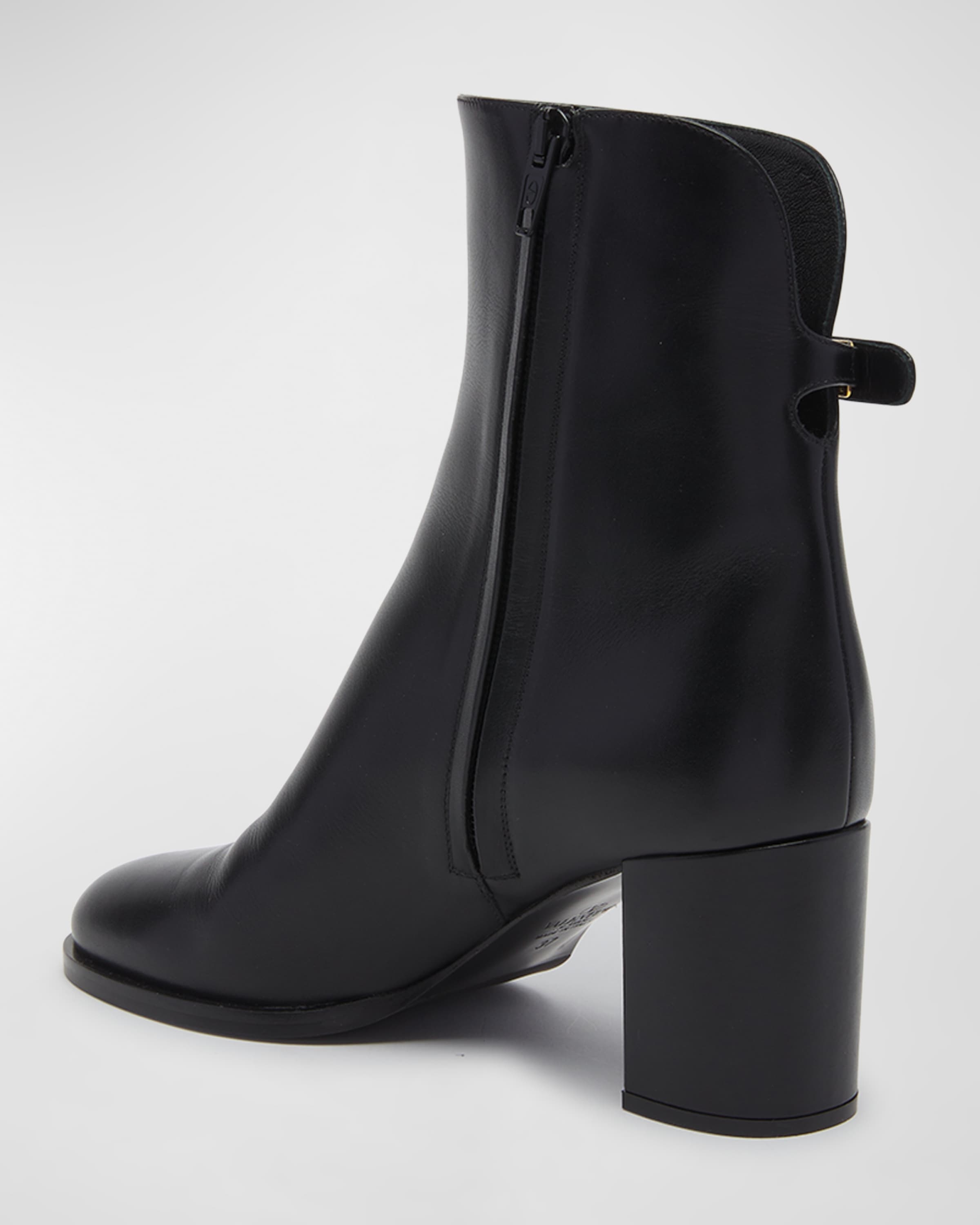 VLogo Calfskin Ankle Boots - 4