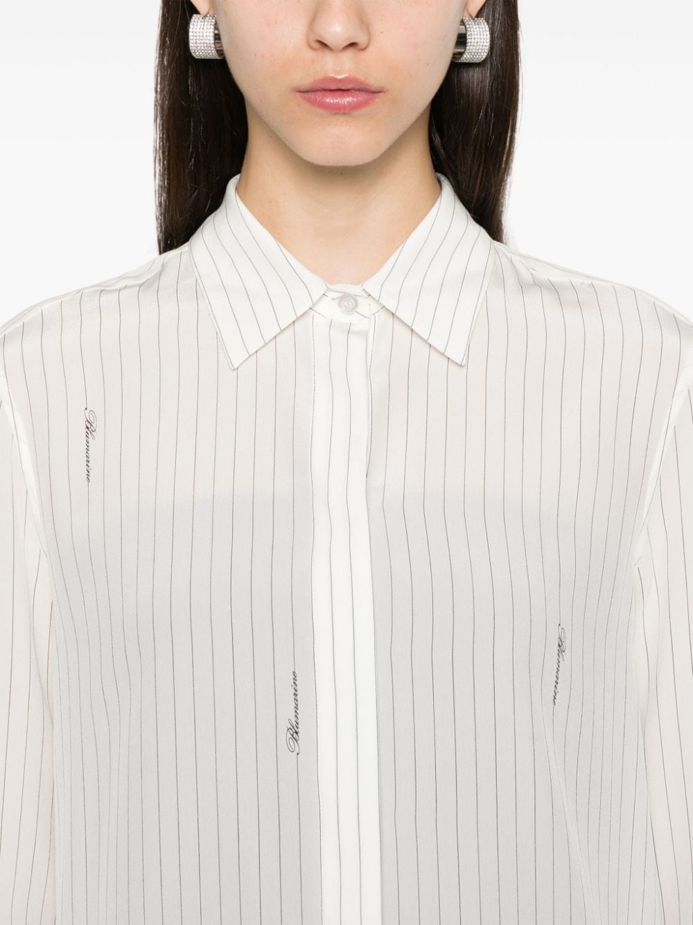 pinstriped shirt - 5