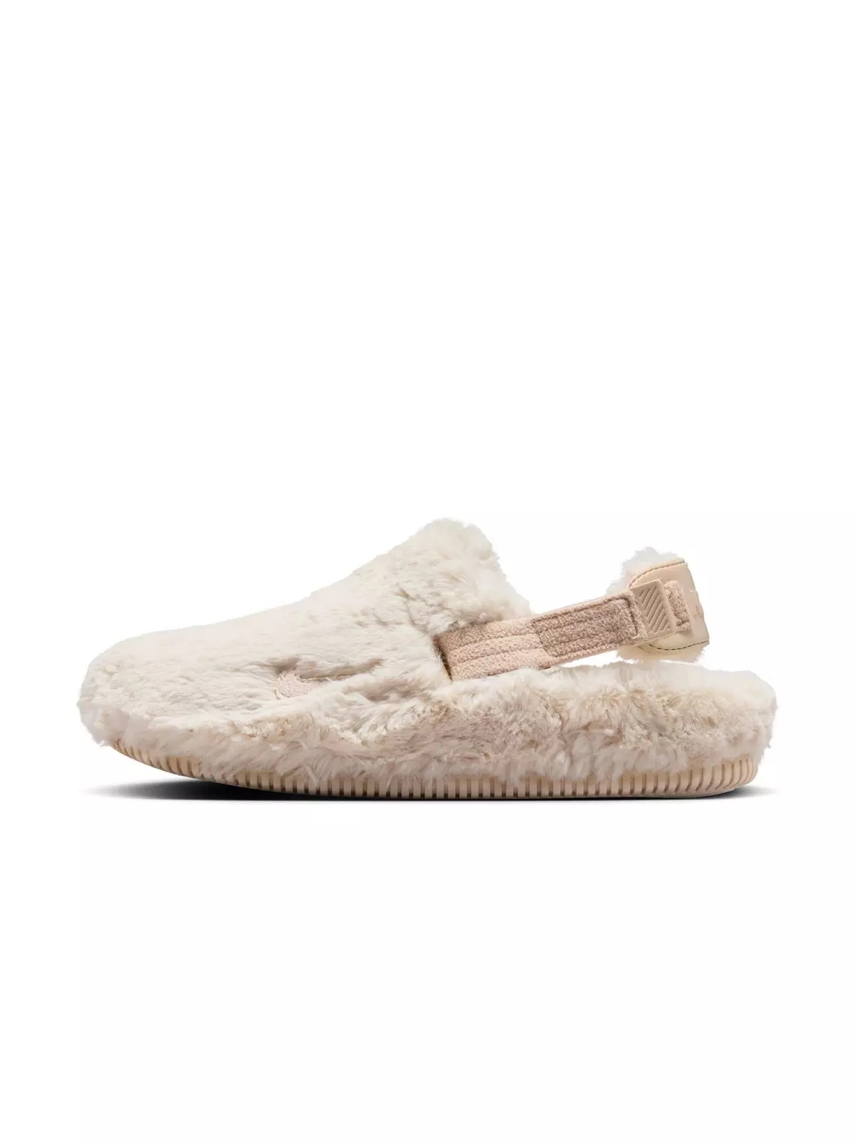 Calm Mule Fuzzy Fur âSanddriftâ Women's Slide - 6