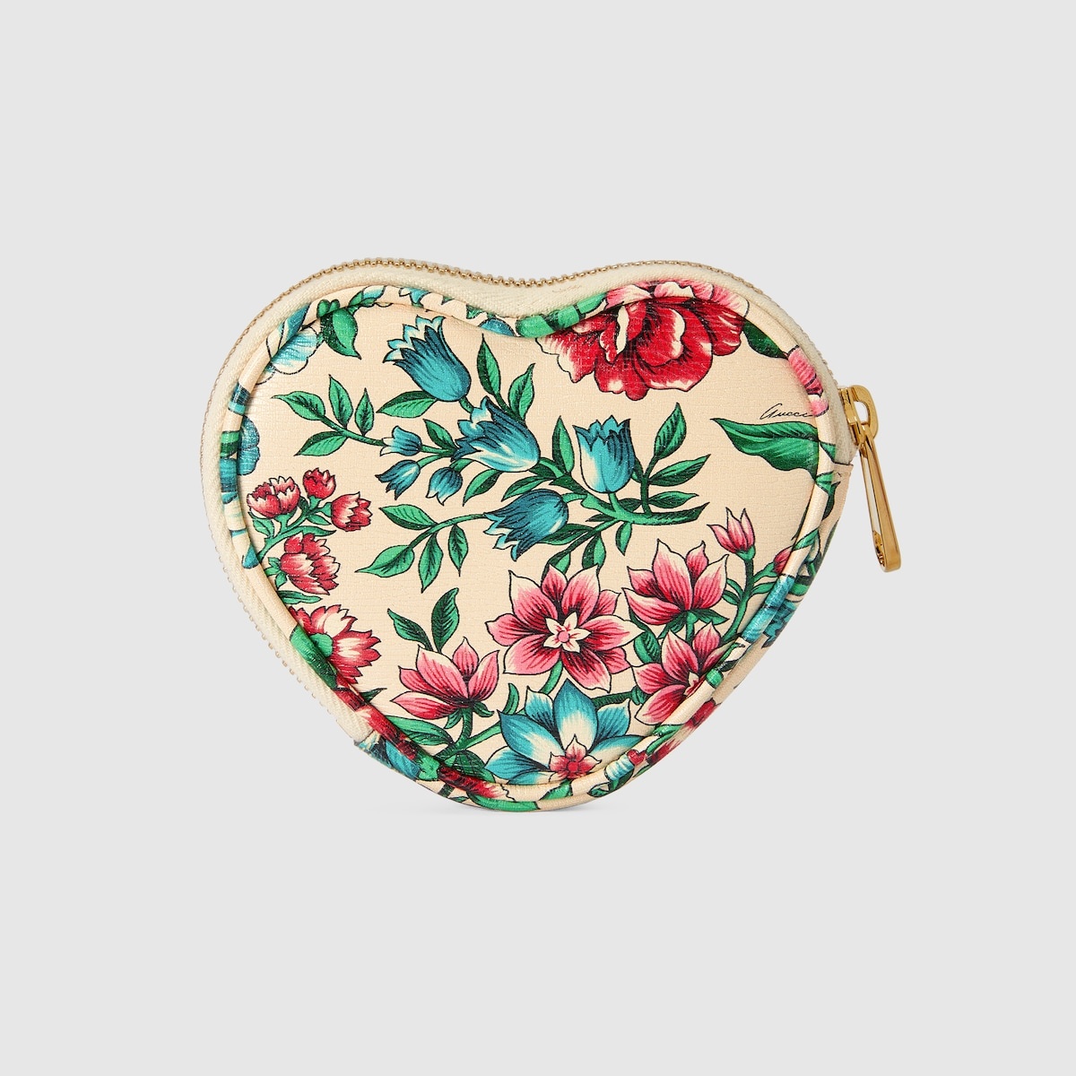 Ophidia GG heart-shaped key case - 6