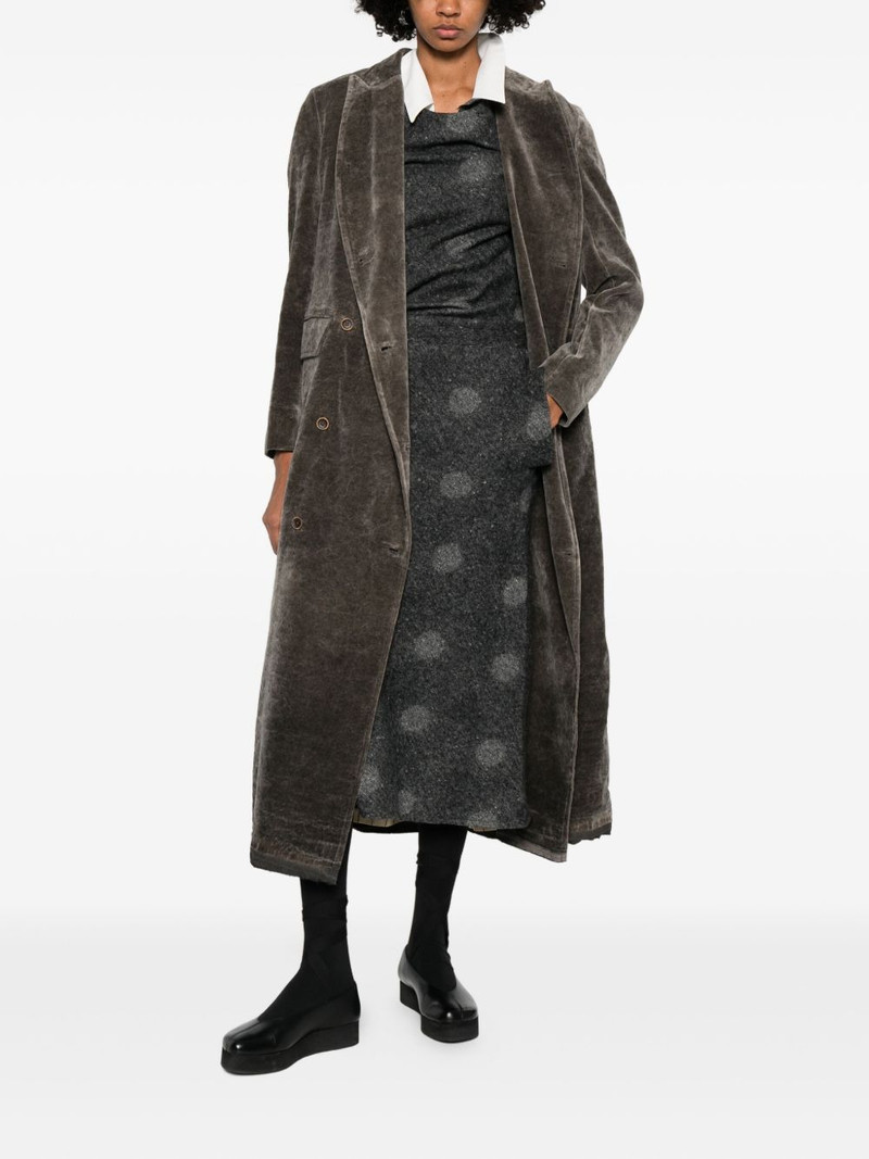 UMA WANG double-breasted coat outlook