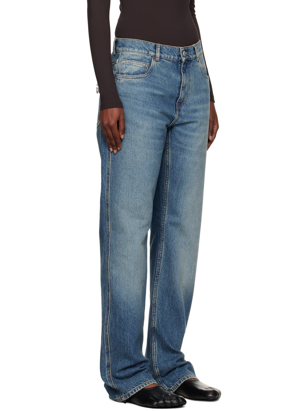 Blue Boyfriend Jeans - 2