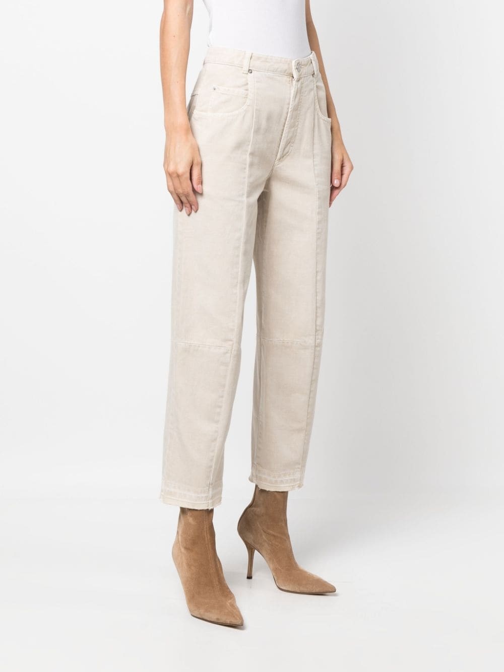 high-rise straight-leg jeans - 3