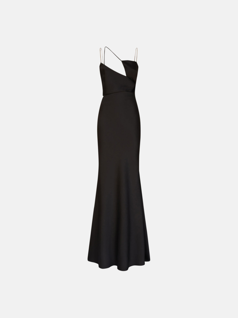 ''MELVA'' BLACK LONG DRESS 1