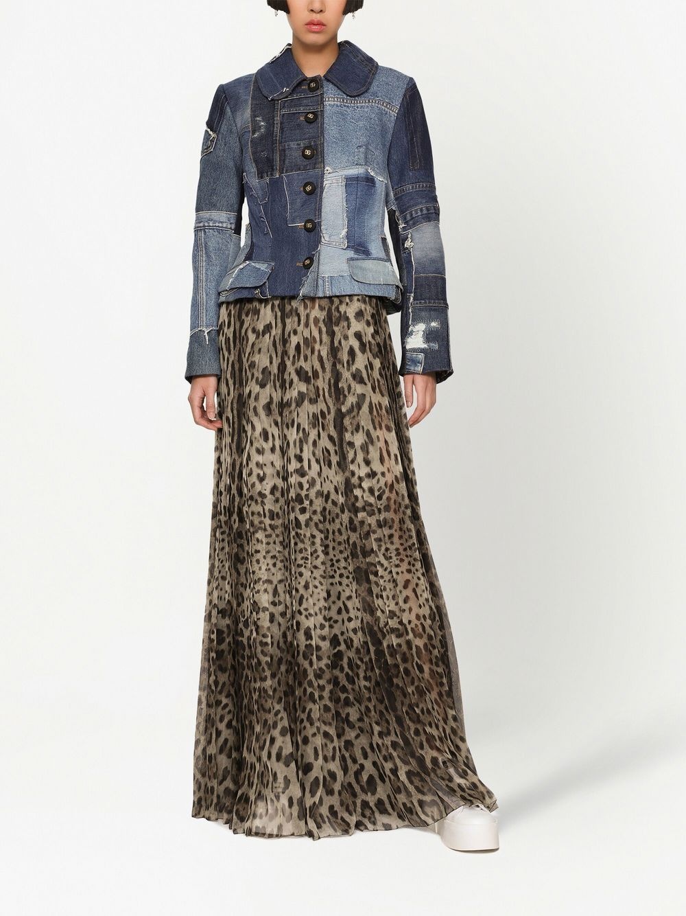 high-waisted pleated trousers - 3