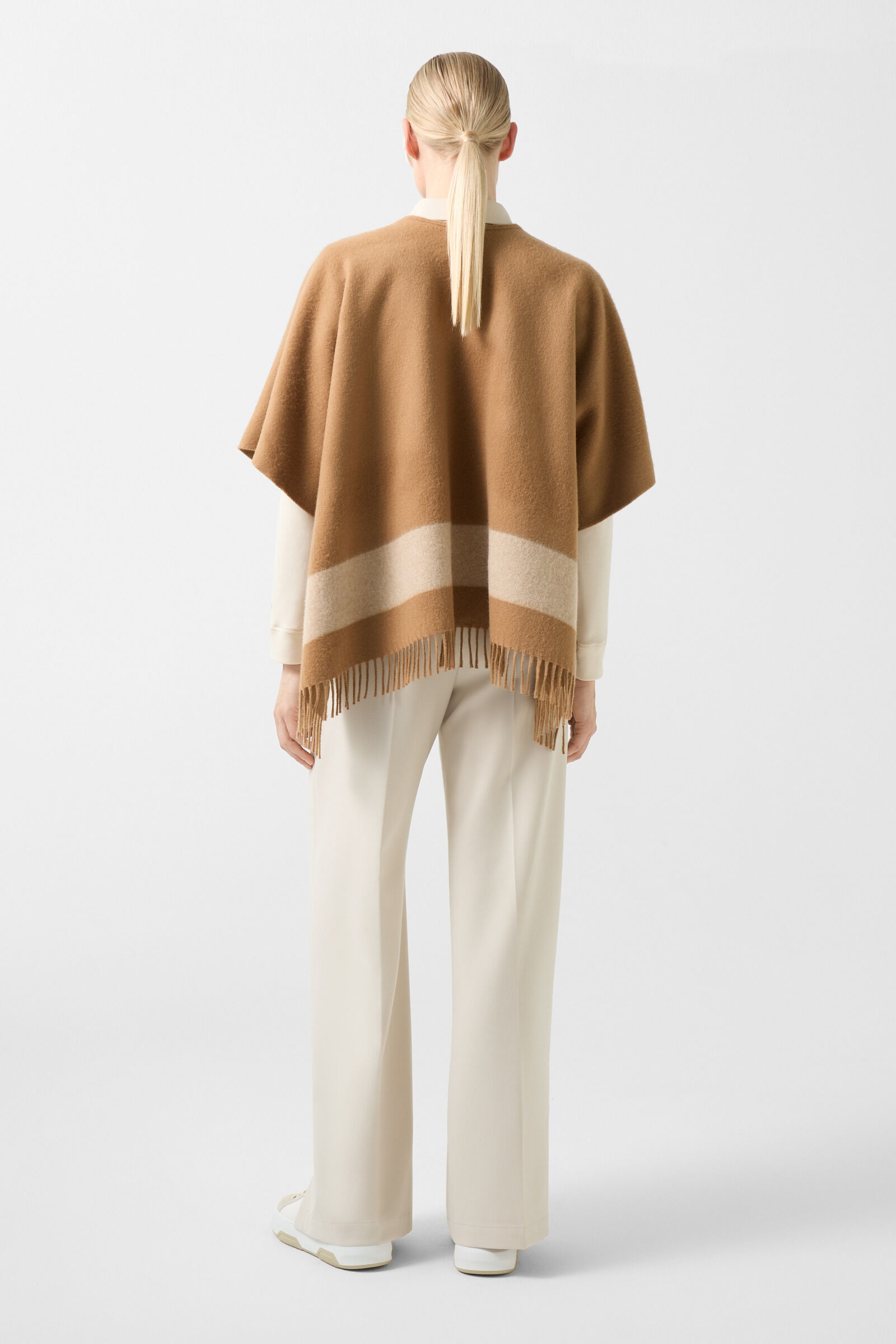 Nancie poncho in Camel - 3