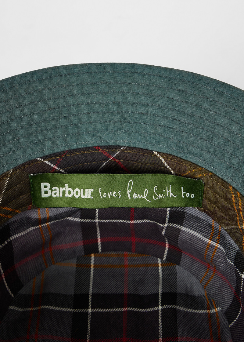 Paul Smith loves Barbour - Waxed Cotton Bucket Hat 5