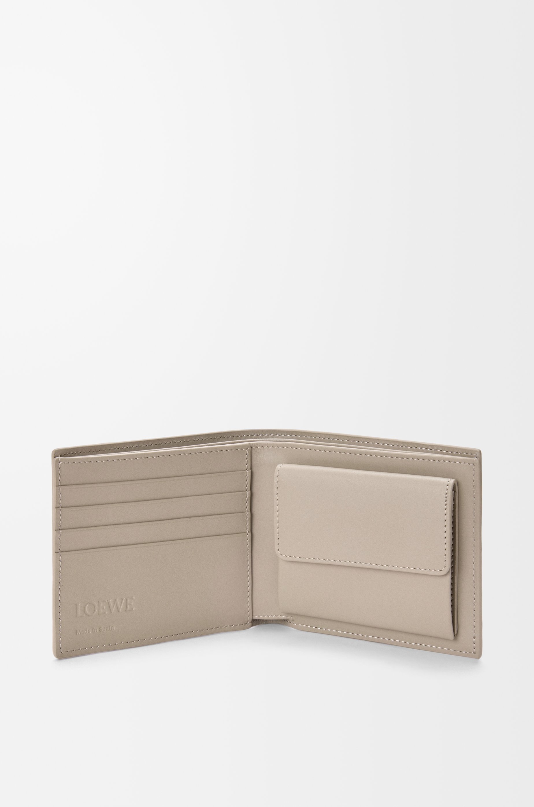 Puzzle bifold coin wallet in classic calfskin - 2