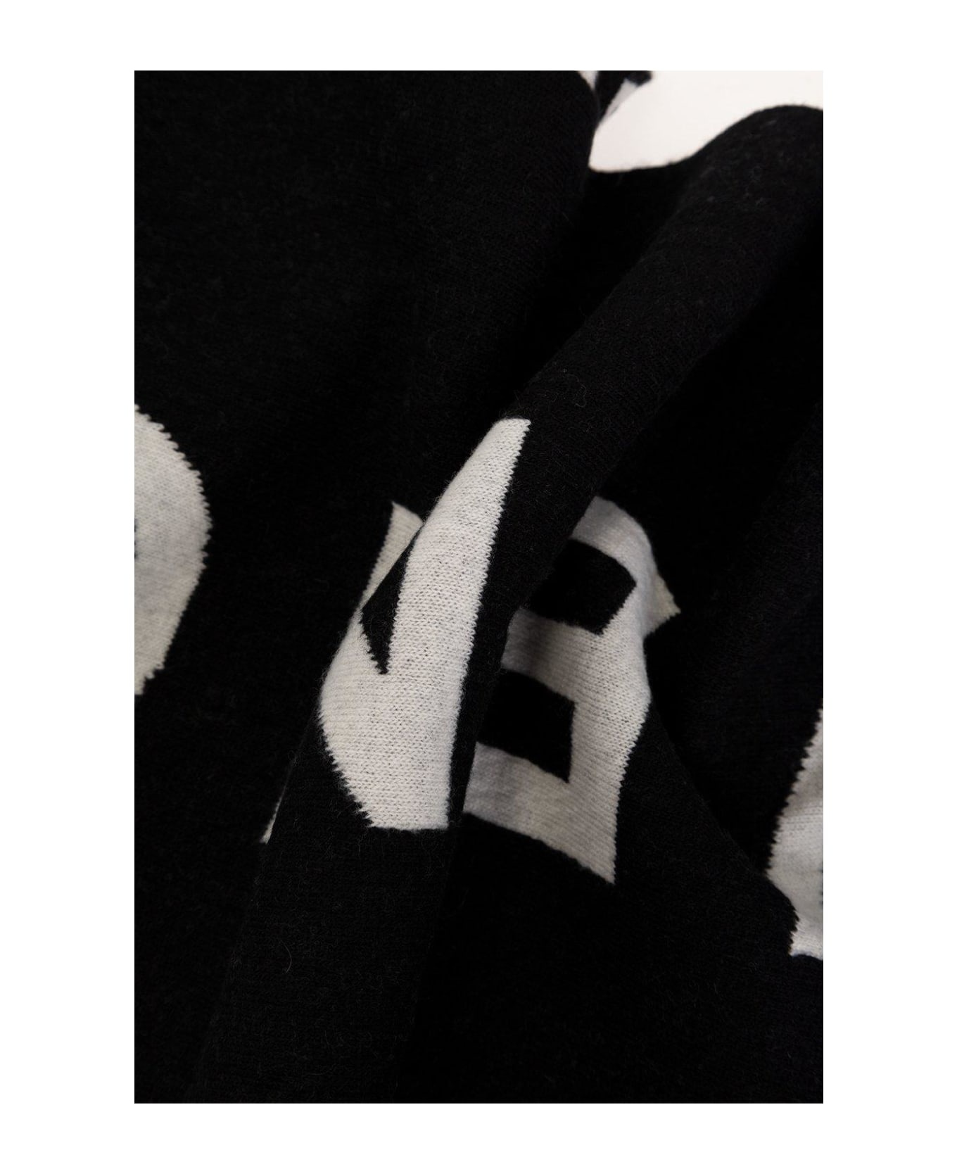 Reversible Logo-intarsia Knitted Scarf - 2