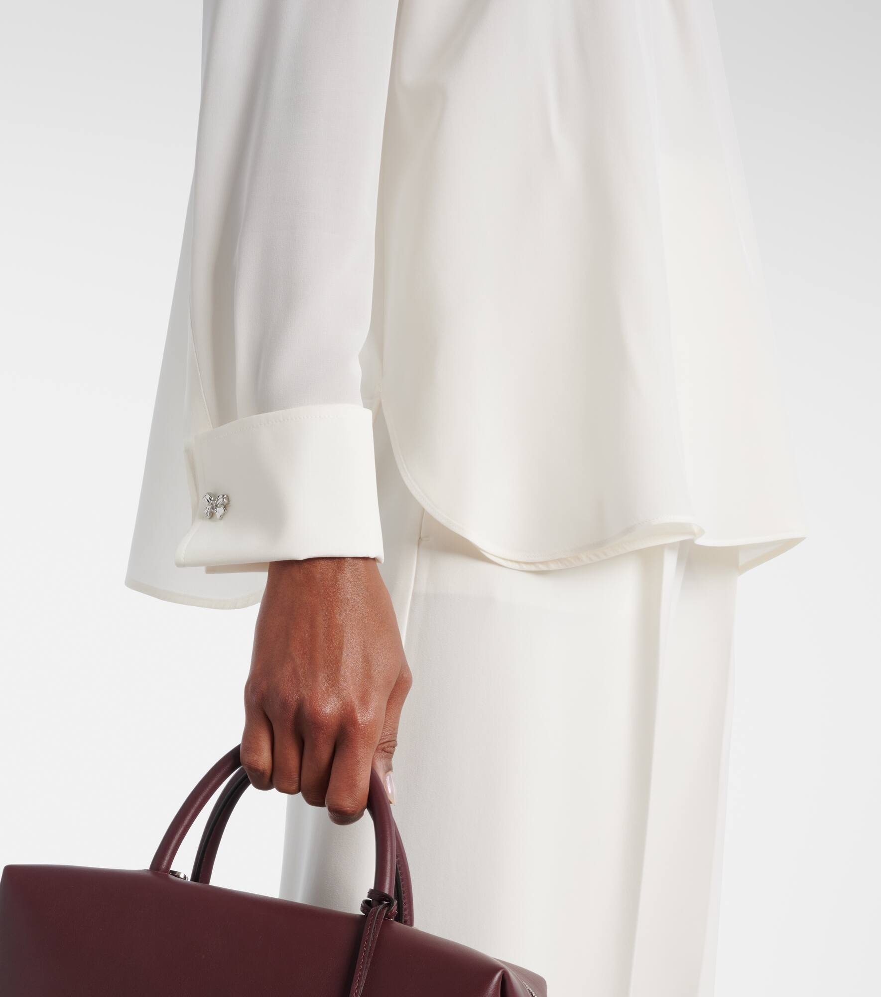 Carol draped silk blouse - 5