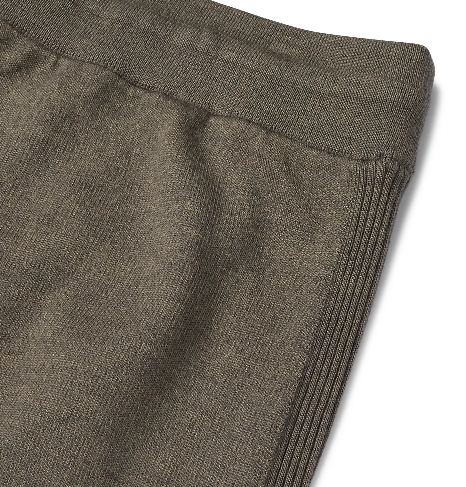 Hudson Tapered Silk, Virgin Wool and Cashmere-Blend Track Pants - 5