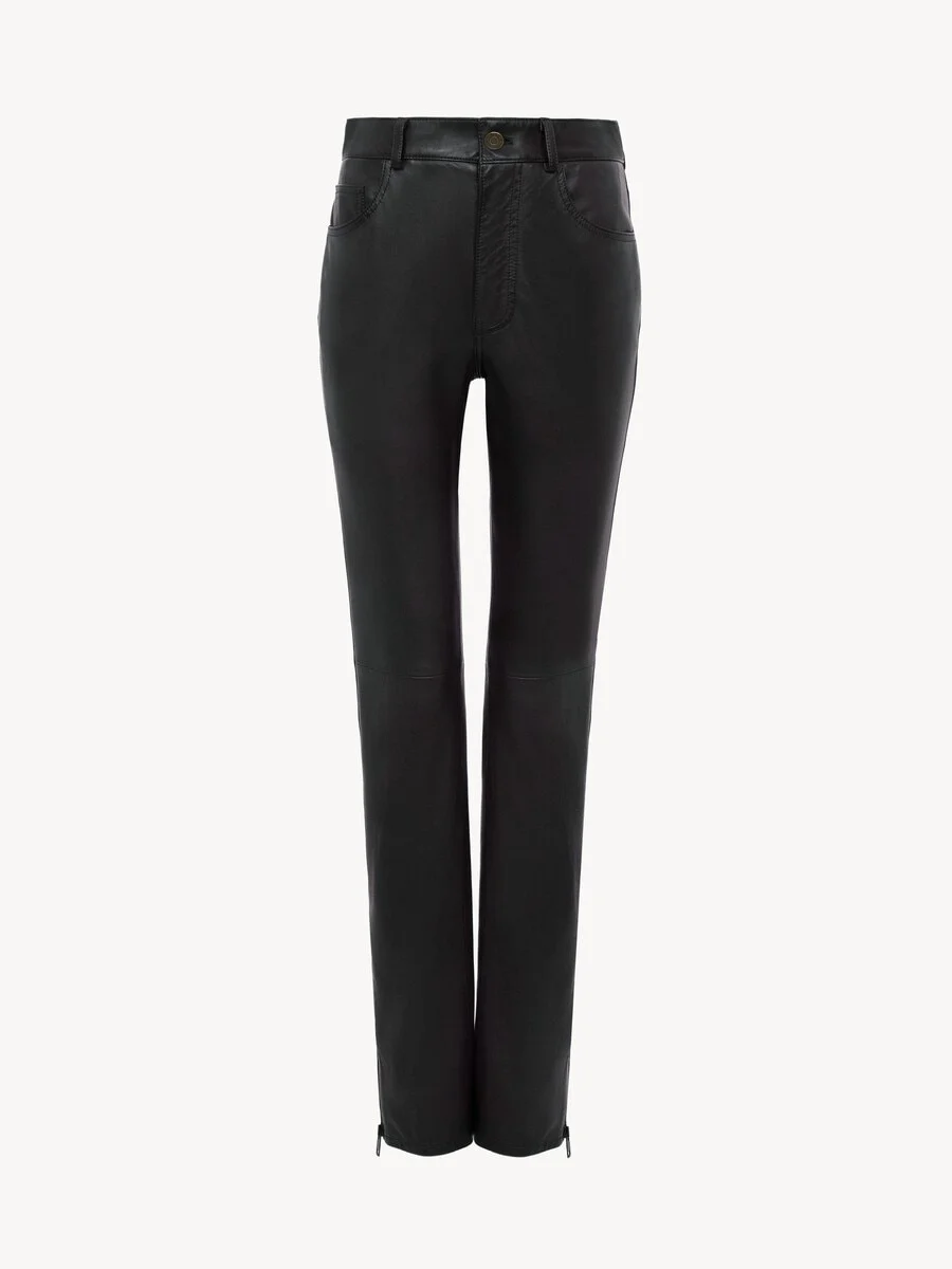 SLIM PANTS IN LEATHER - 1