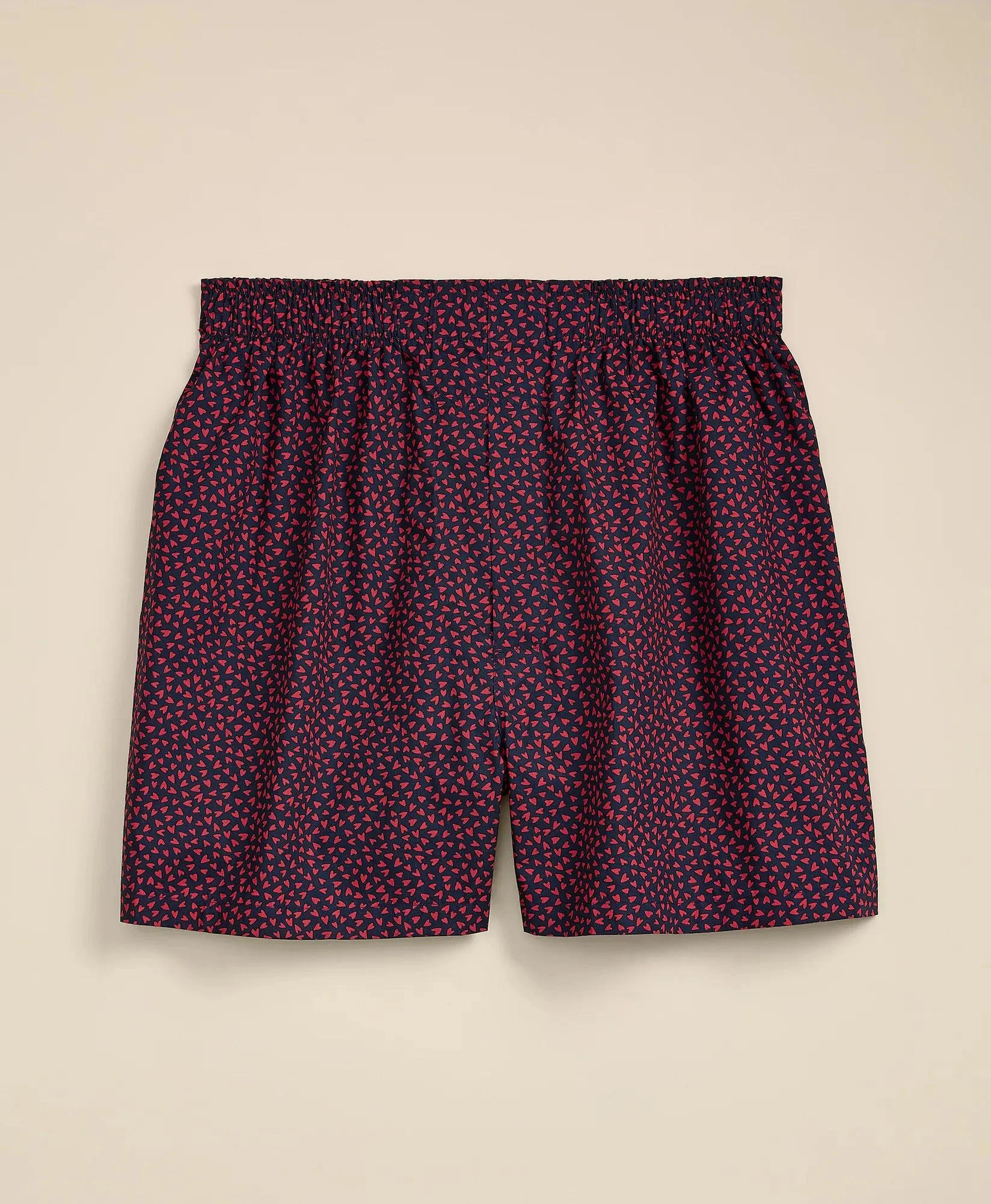 Cotton Broadcloth Heart Boxers - 1