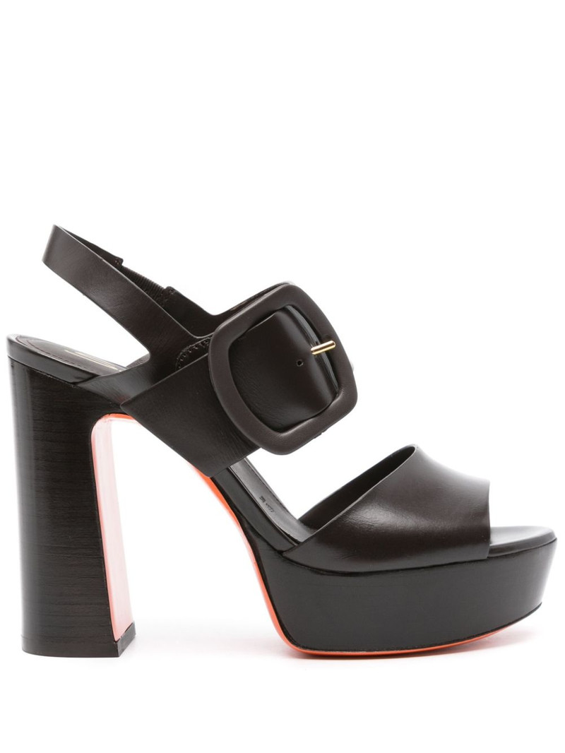 120mm leather sandals - 1