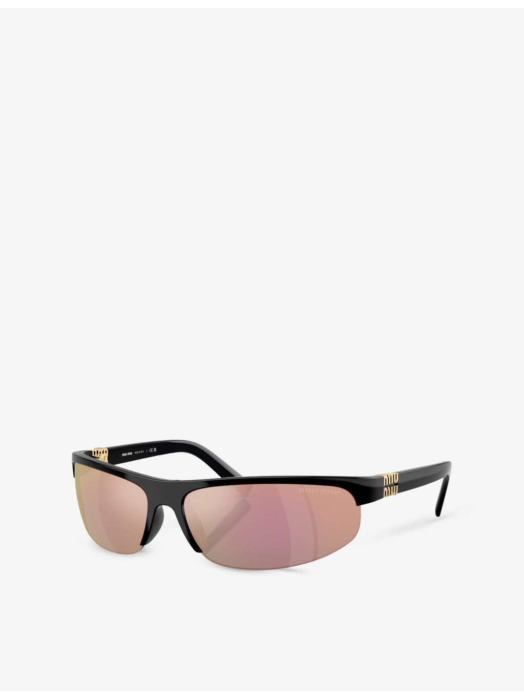 MU A02S Oval-Frame Injected Sunglasses - 2