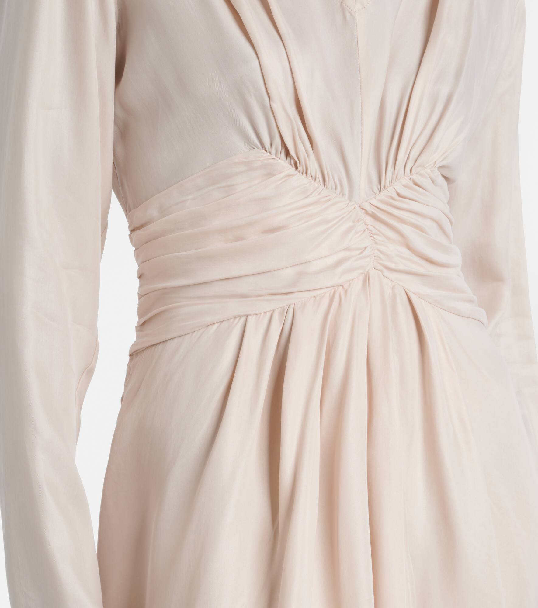 Pleated gathered midi dress - 5