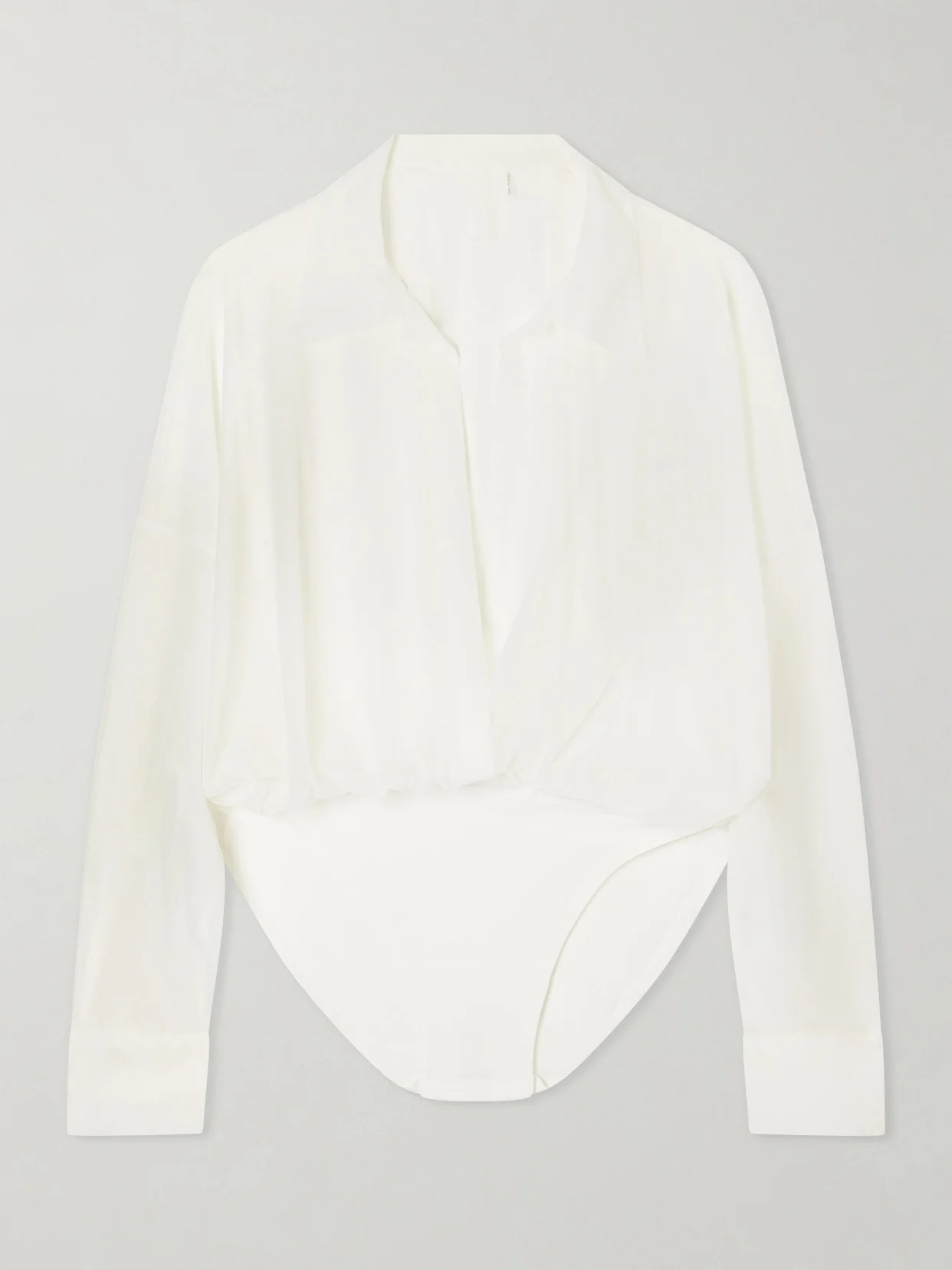Oversized Boyfriend Mesh Bodysuit - 1