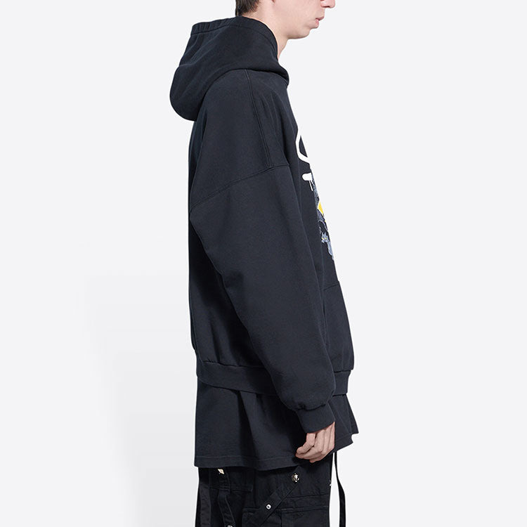 Balenciaga x THE SIMPSONS Cotton Hoodie Wide Fit 'Black' 674986TLVG81000 - 6