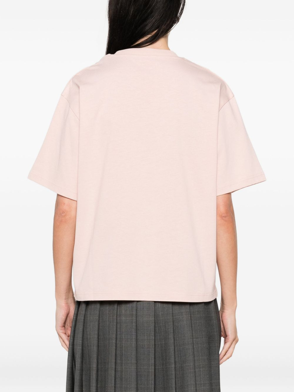 bow-embroidered T-shirt - 4