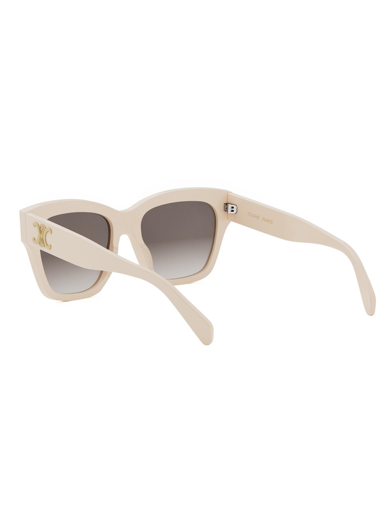 Women's Triomphe 55MM Geometric Sunglasses - Cream Brown Gradient 4