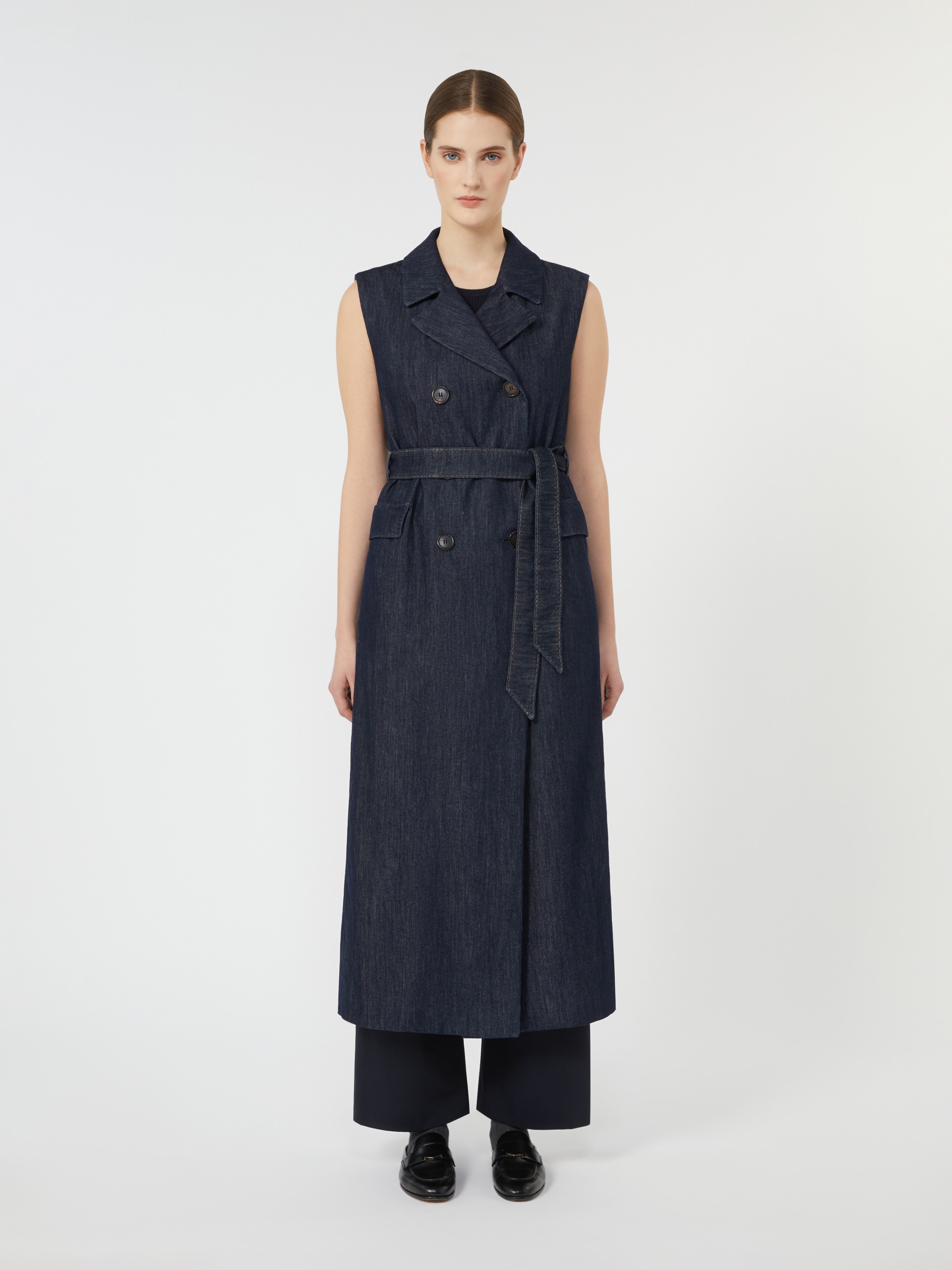GRETA Long denim gilet - 3