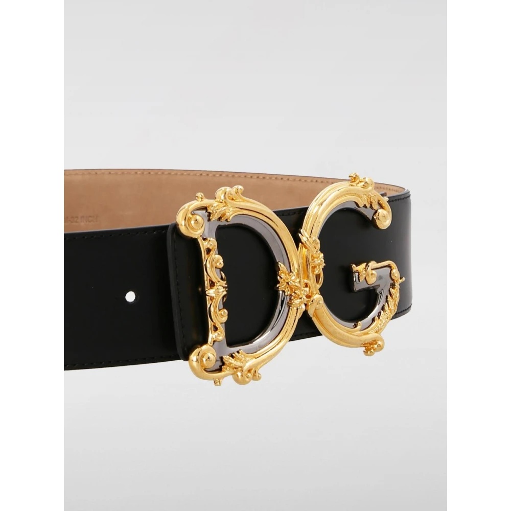 BAROQUE BUCKLE LEATHER BELT WOMAN BLACK - 3
