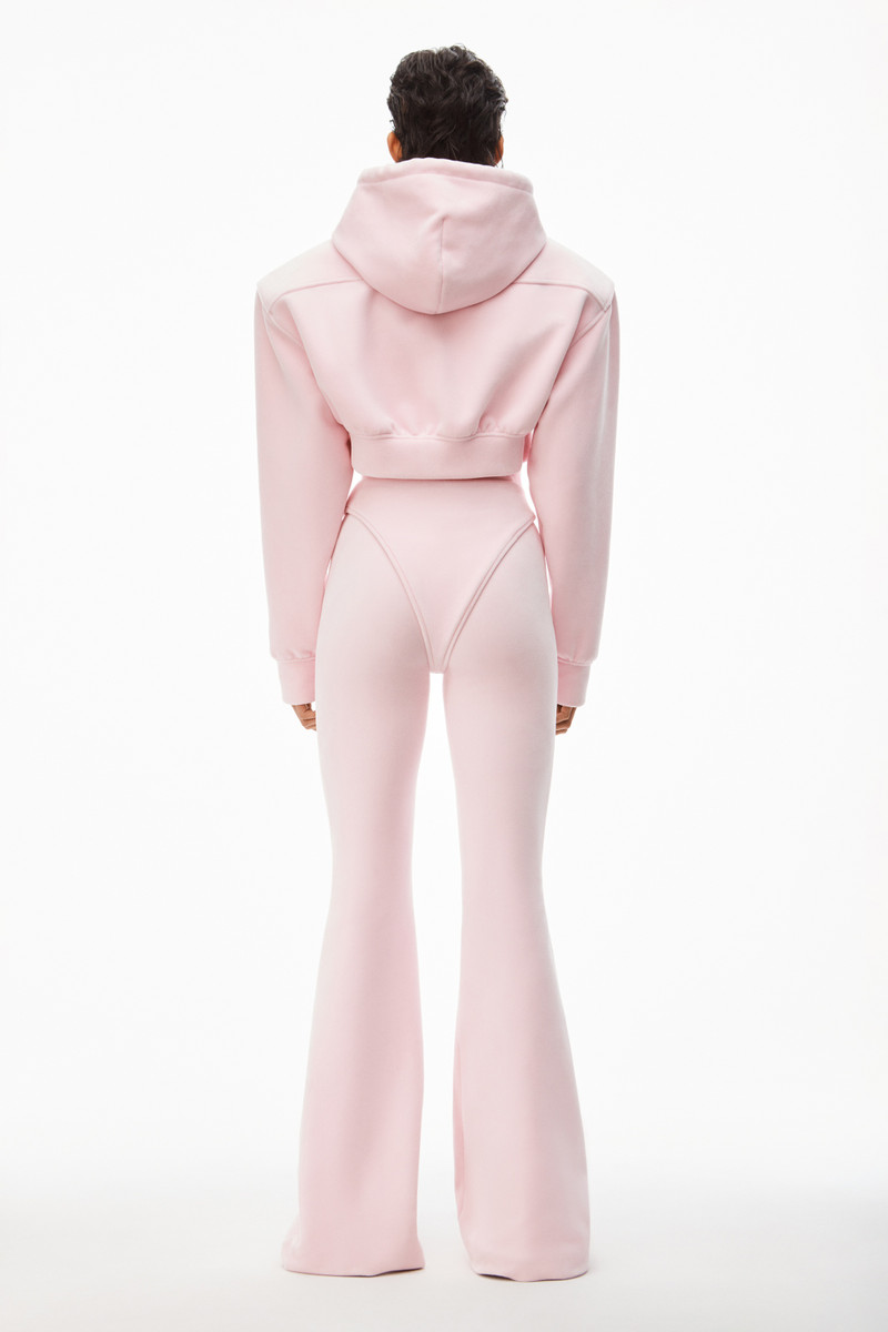 CROPPED ZIP UP HOODIE IN VELOUR 4