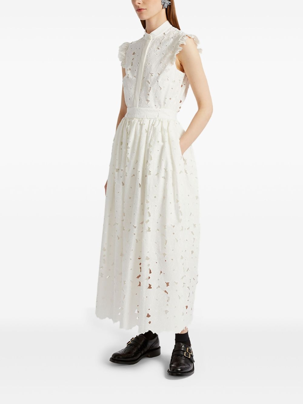 gathered midi skirt - 4