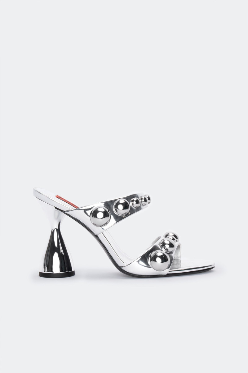 SIMONMILLER Dome Stud Verner Heel In Silver outlook