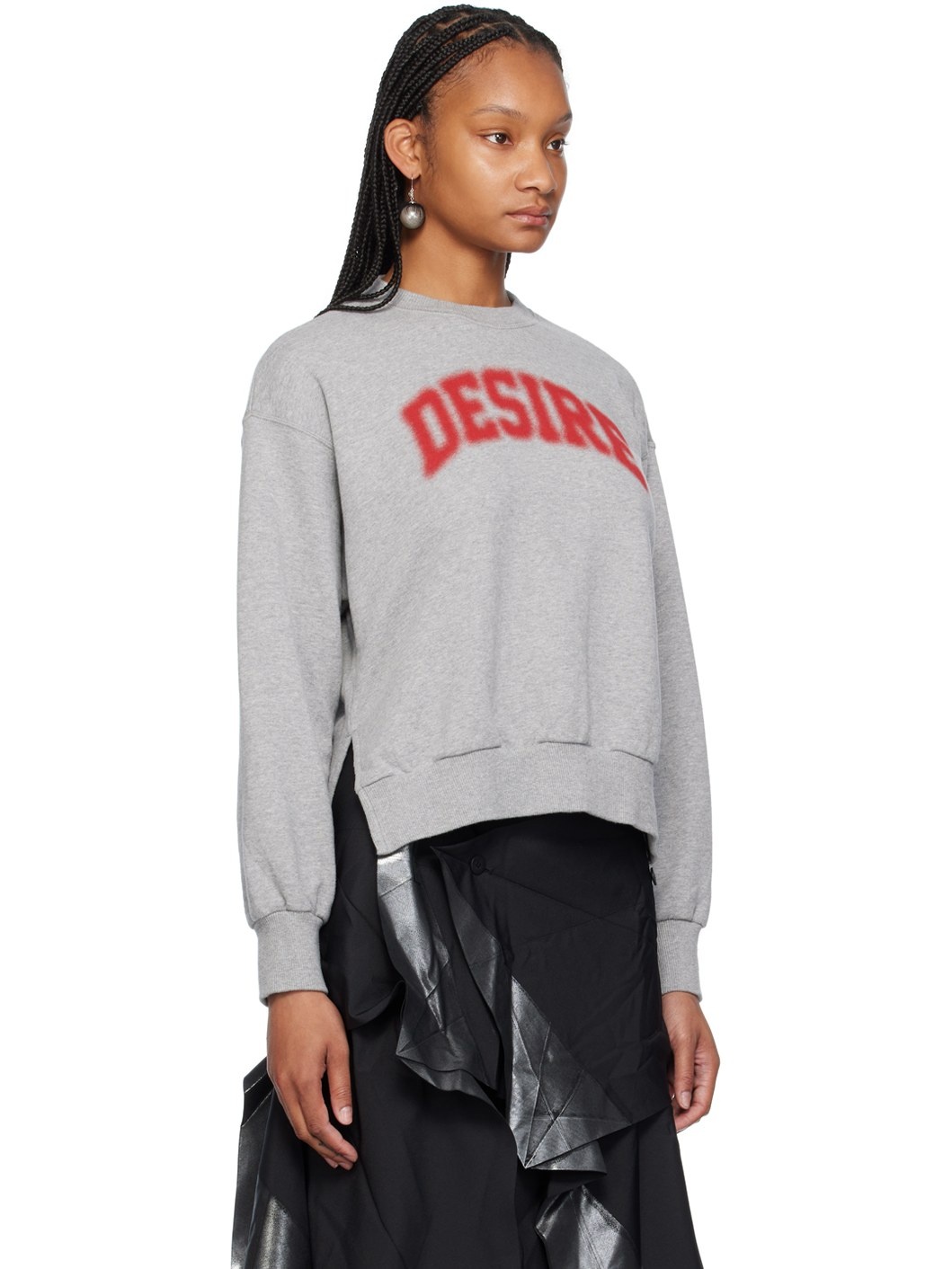 Gray 'Desire' Sweatshirt - 2