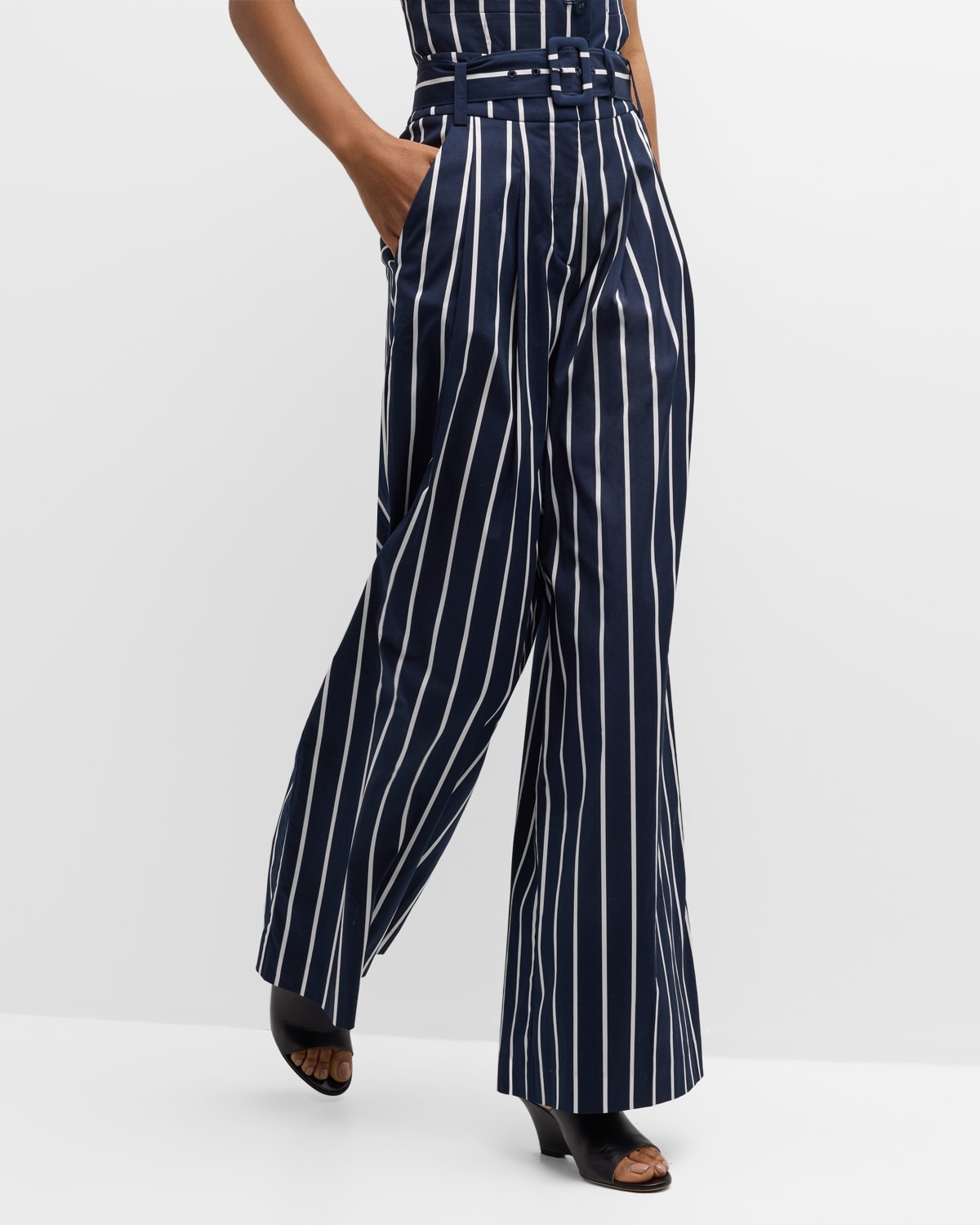 Maliyah Belted Stripe Pants - 6