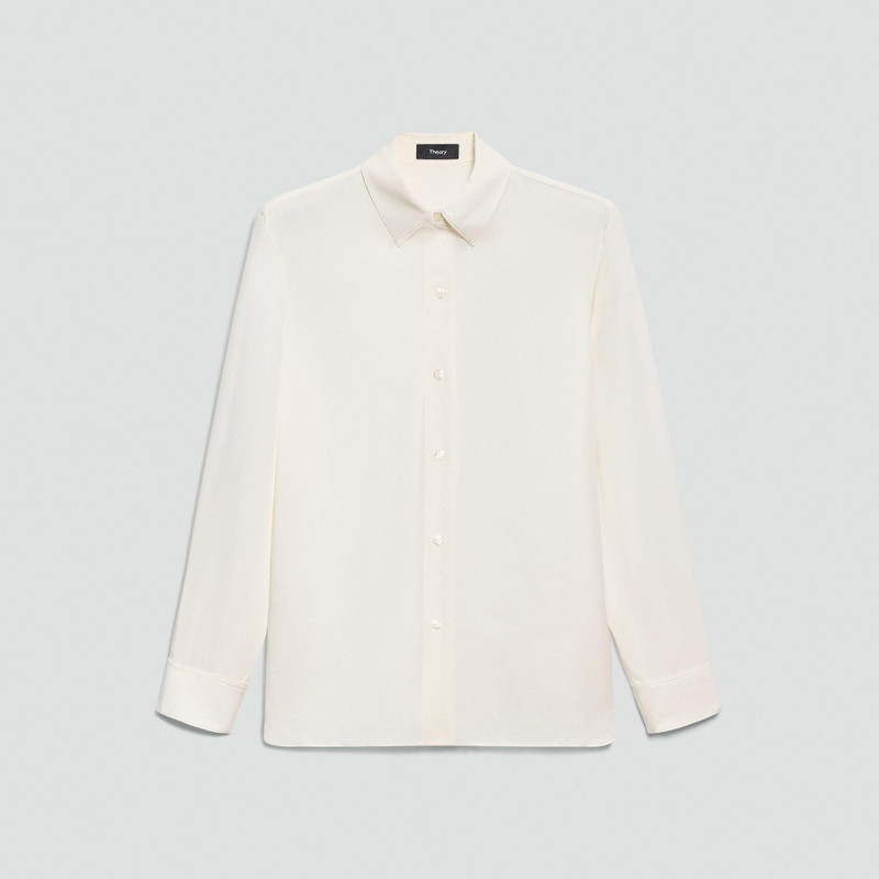 Straight Shirt in Silk Georgette 1