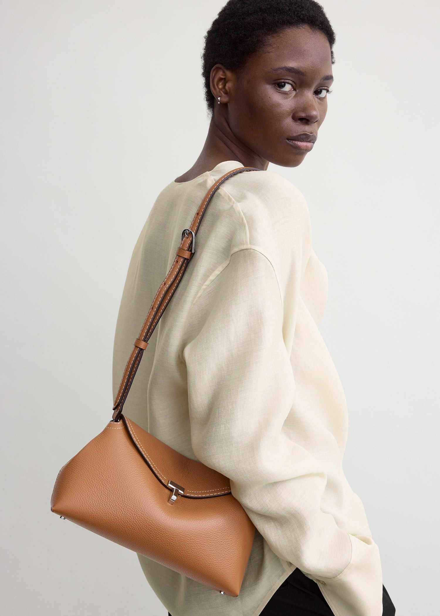 T-Lock clutch tan grain - 3
