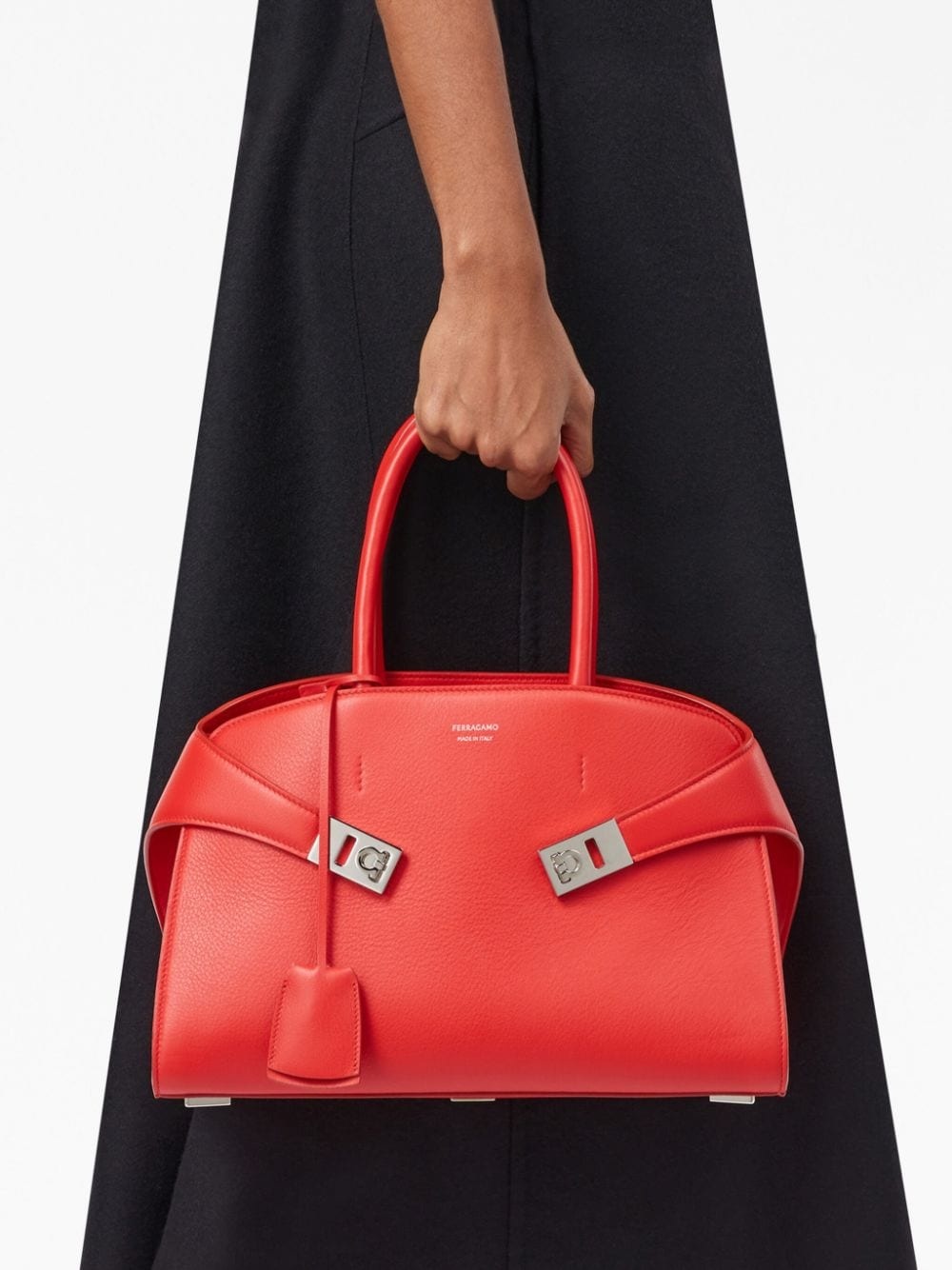 Hug leather tote bag - 2