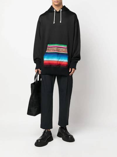 Junya Watanabe MAN Navako stripe-pocket hoodie outlook