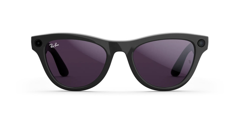 Ray-Ban Meta Skyler (Gen 2) Shiny Black Transitions® Amethyst Lenses 1
