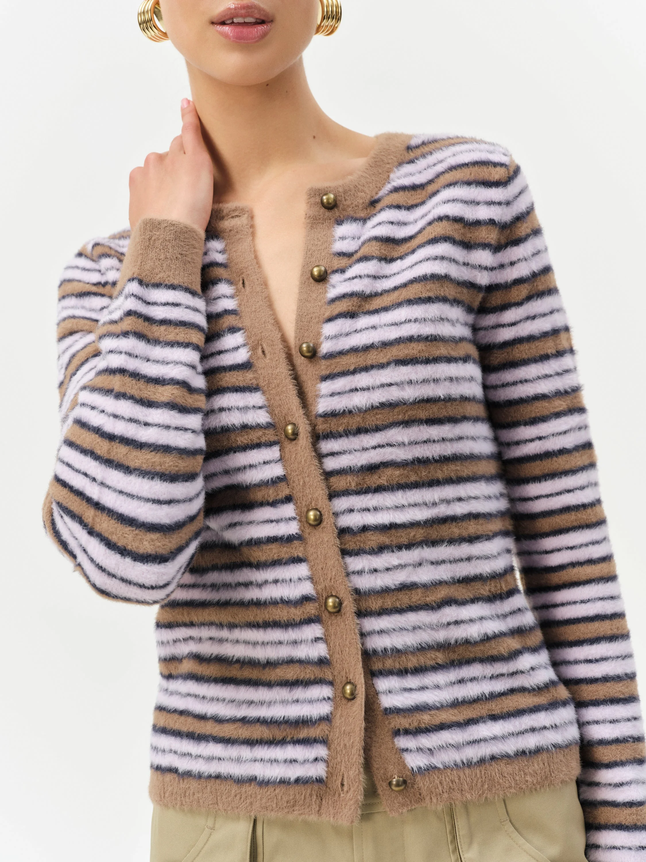 Nora Striped Cardigan - 1