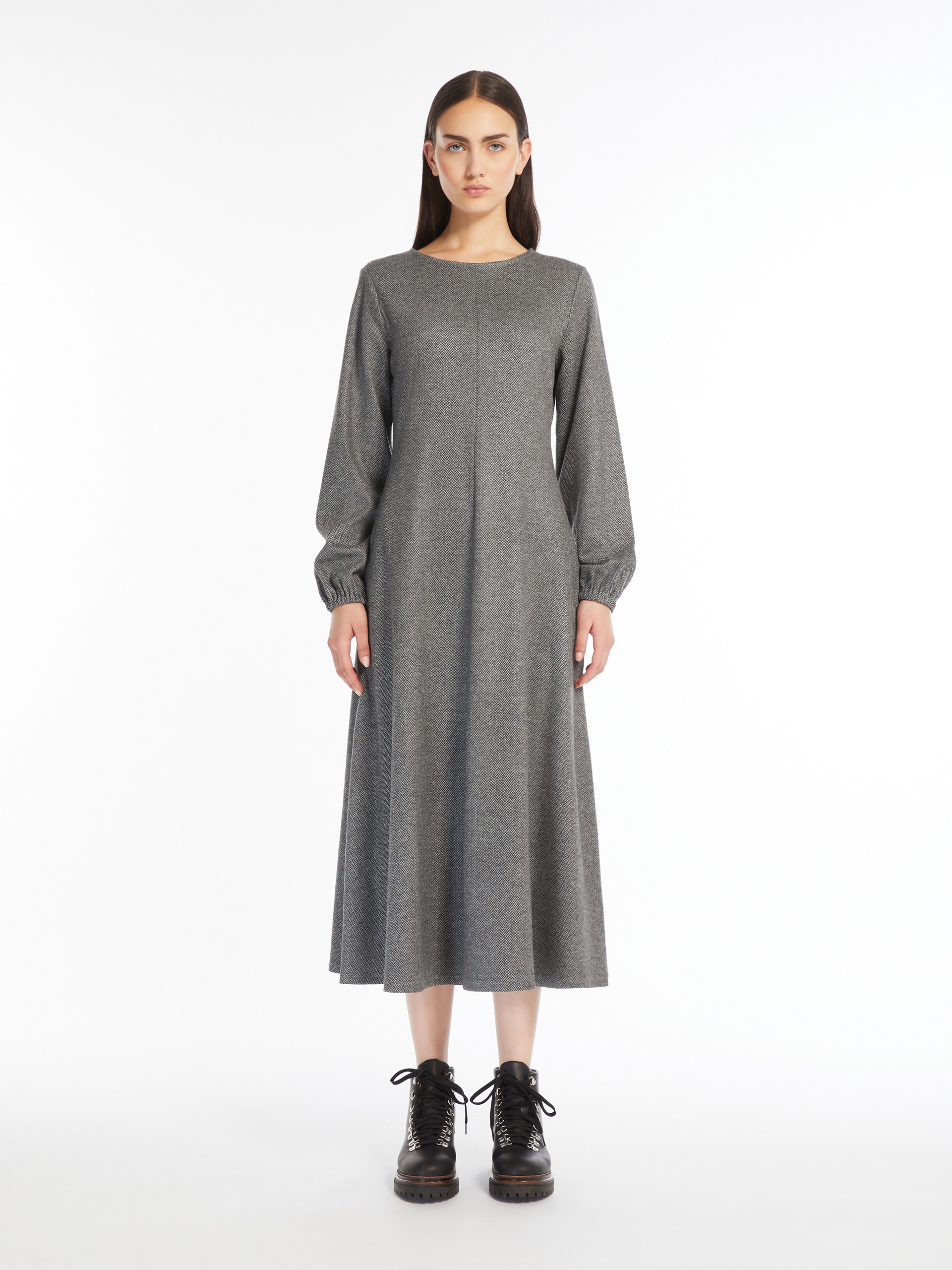WILMA Flowing jacquard jersey dress - 3