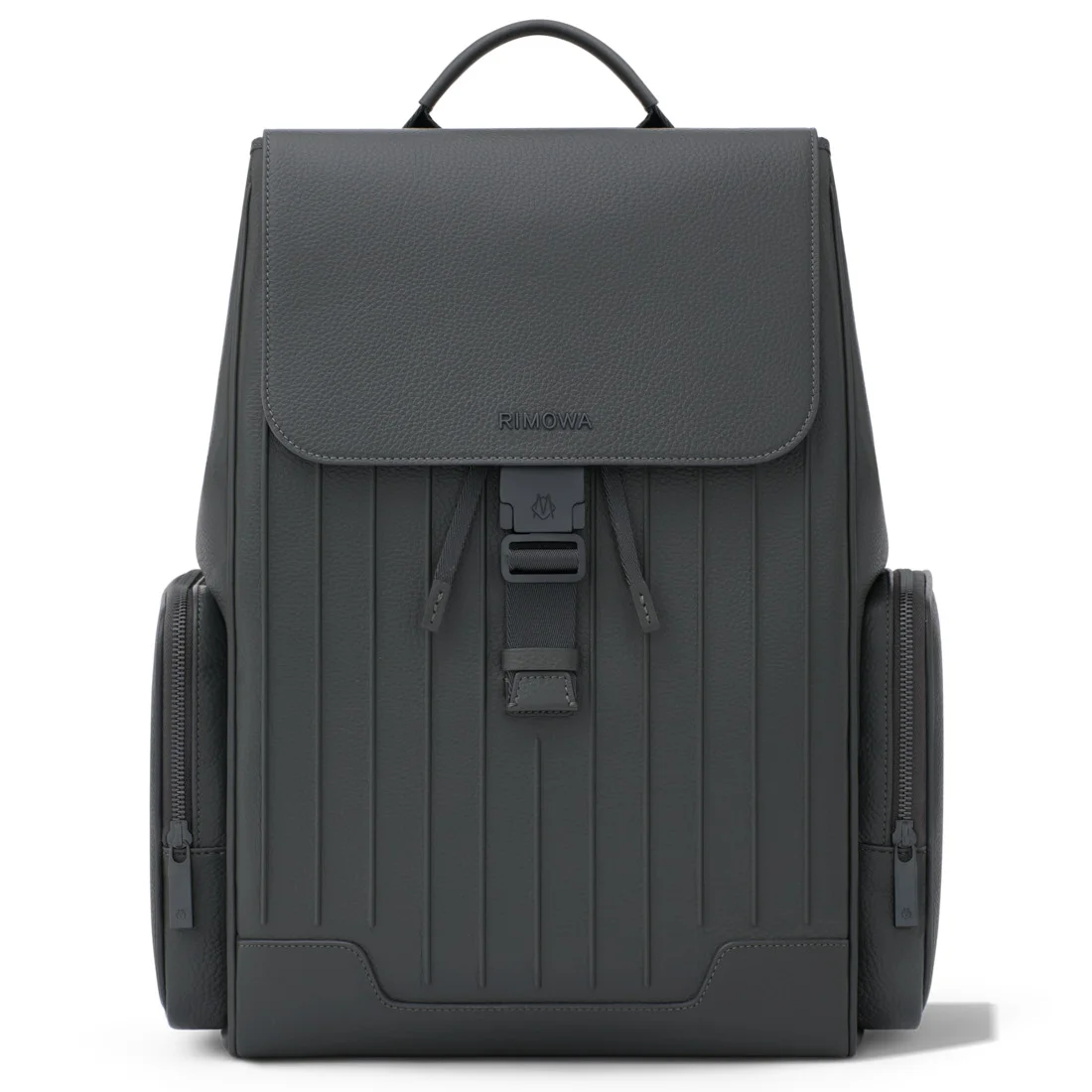 Never Still - Leather Flap Backpack Large - 1