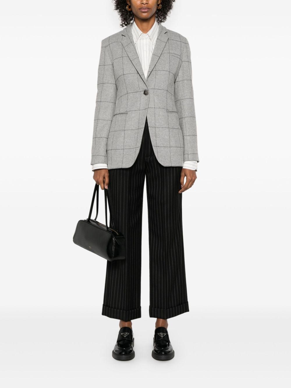 checked blazer - 2