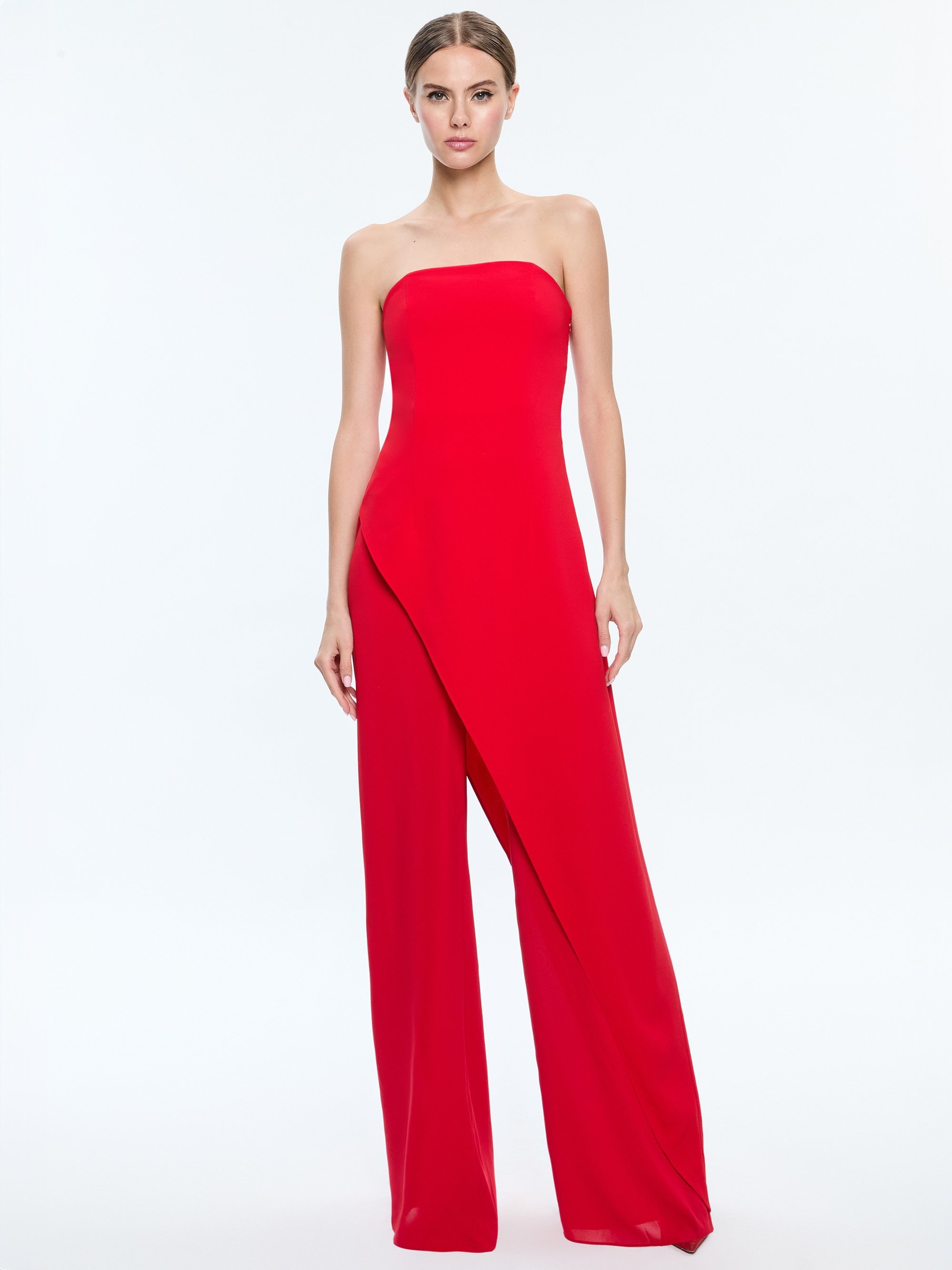 ALONDRA STRAPLESS ASYMMYETRIC JUMPSUIT - 2
