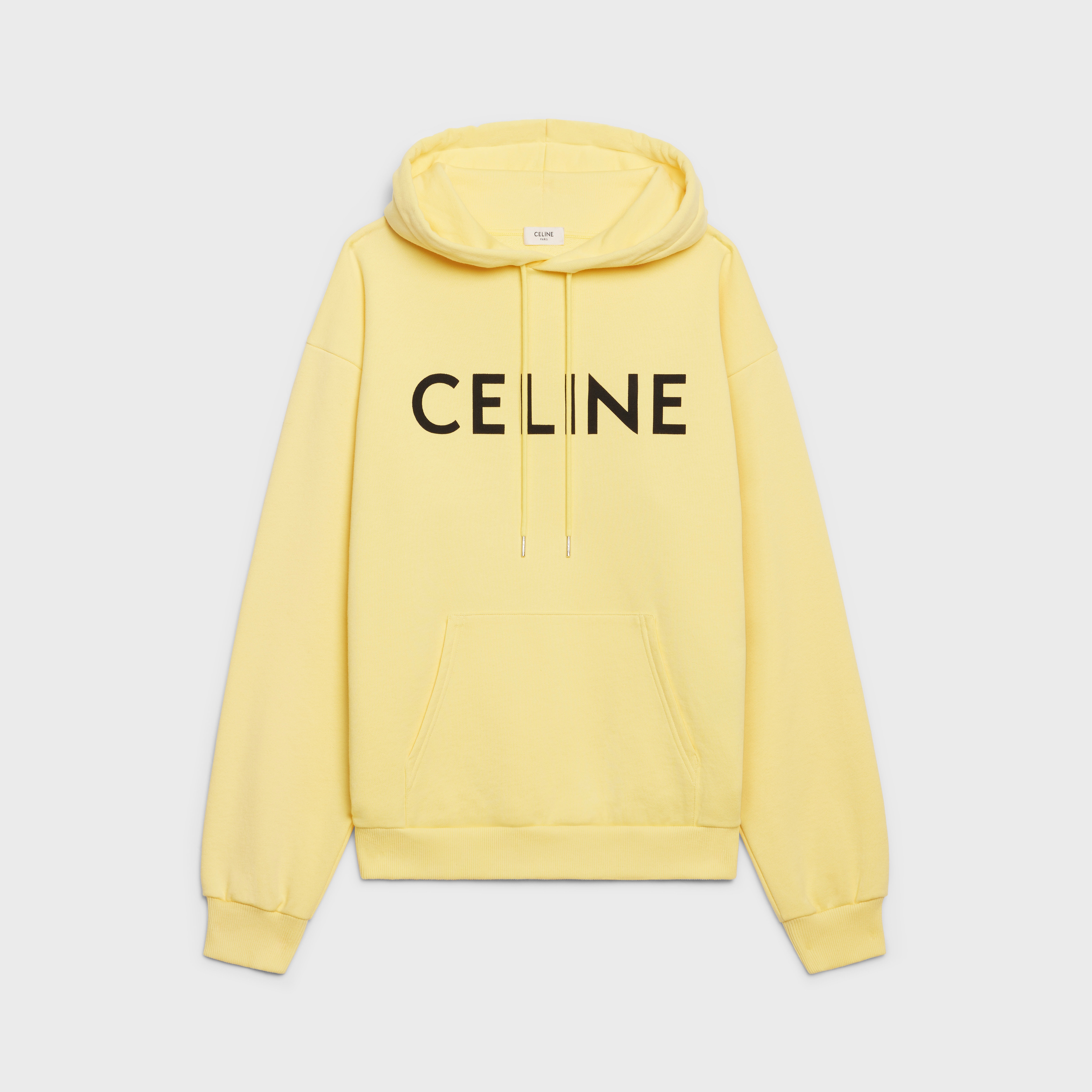 CELINE LOOSE COTTON FLEECE HOODIE - 1